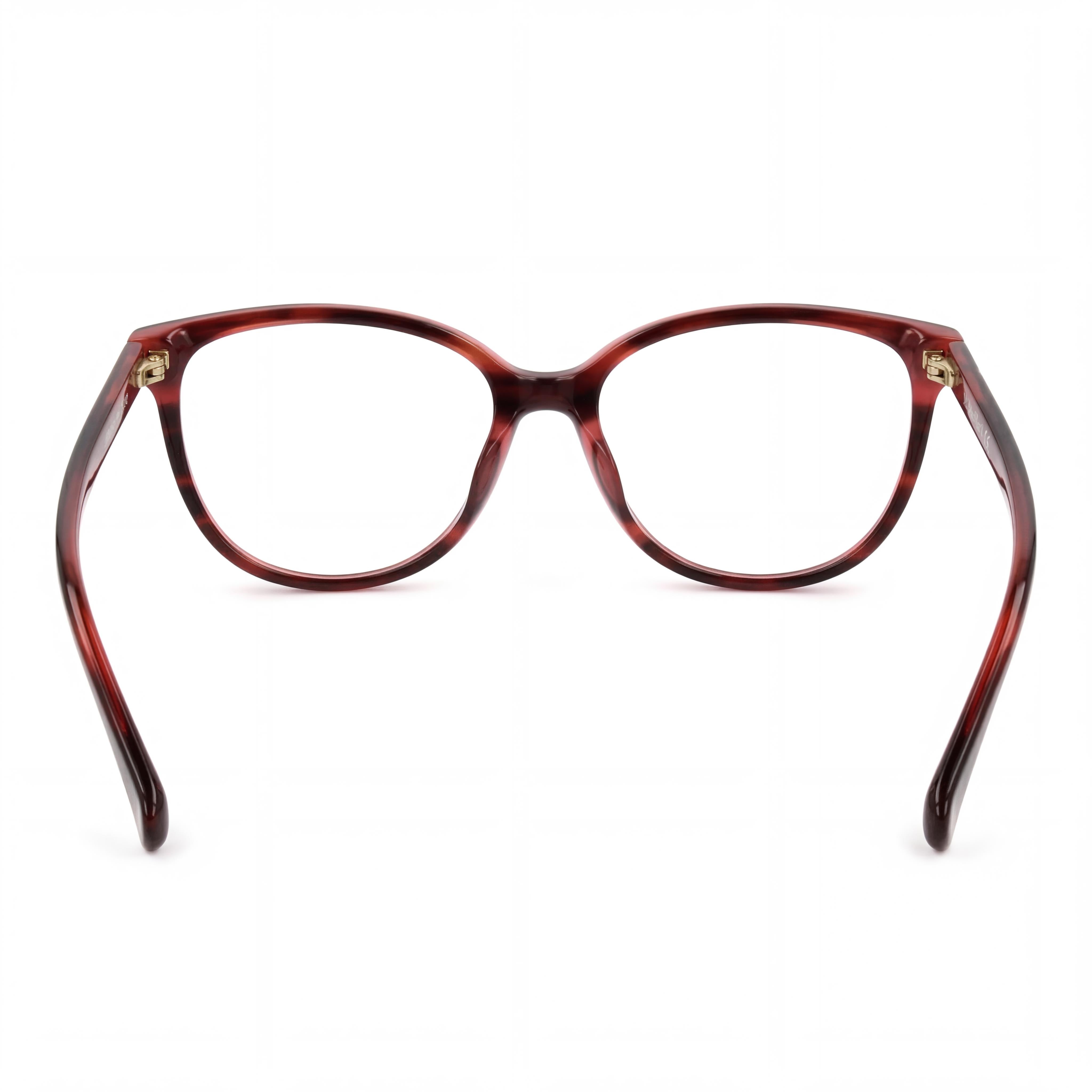 MaxMara MM5055 Women's Casual Cat Eye Eyeglass Frame Shiny Bordeaux Pantographed Plastic 54mm, Photo 3