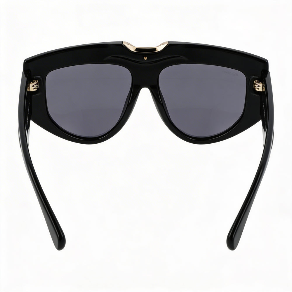 MaxMara Mm0083 Men's Black Frame Smoke Non-Polarized Acetate Lenses Eyewear 57-15-135mm