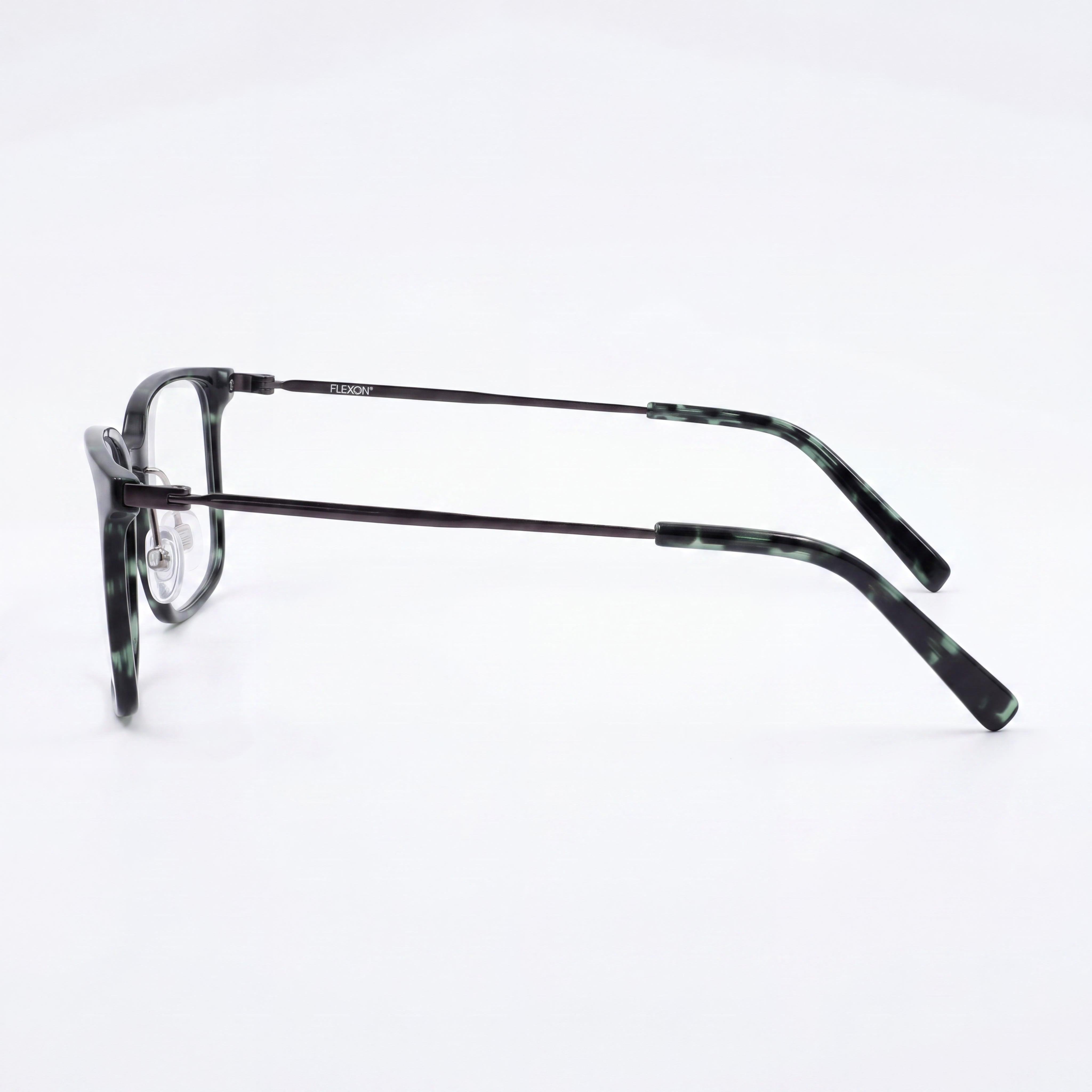 Gafas Flexon Ep8003 para mujer con montura de acetato y lentes de policarbonato en carey oliva brillante, 55 mm, Photo 2