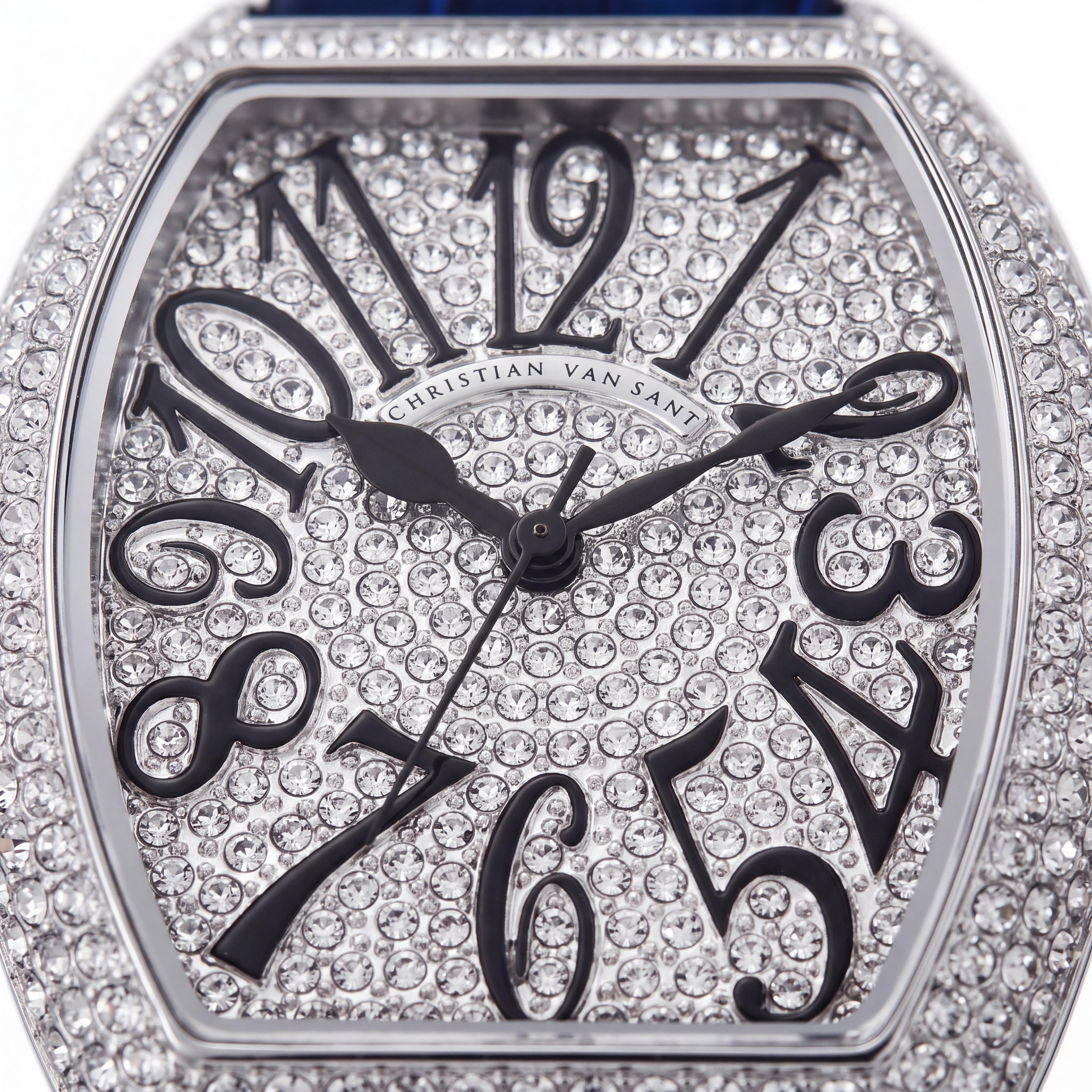 Christian Van Sant CV4821 Women's Quartz Watch with Crystals, Silver Dial, 41mm, Photo 2