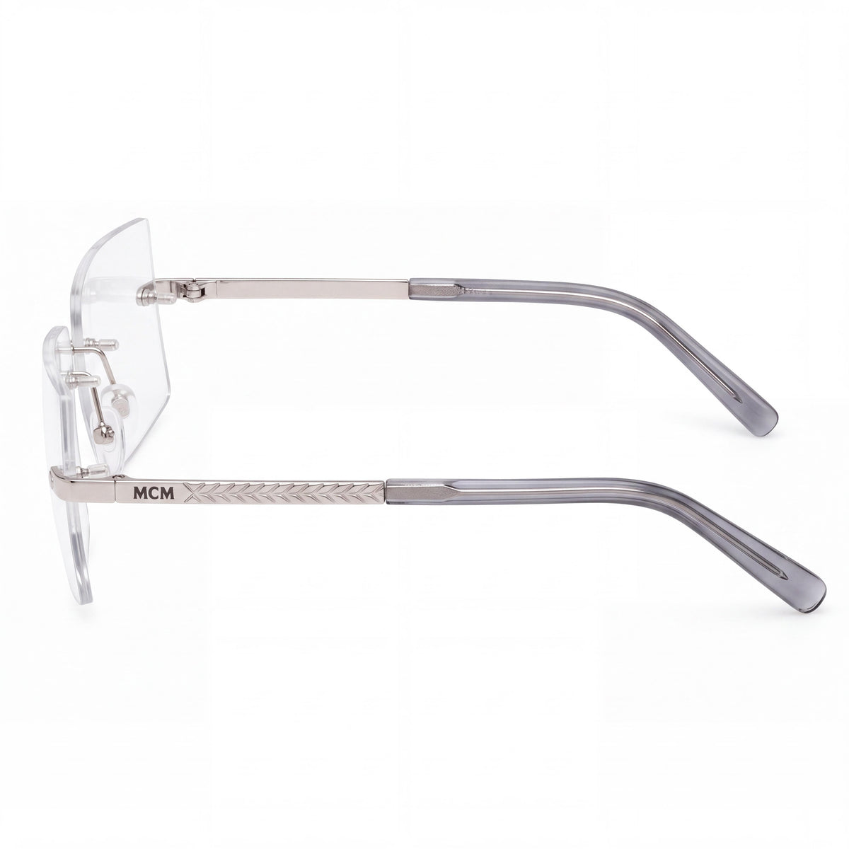MCM WORLDWIDE Casual Women's Metal Eyeglasses with Shiny Palladium Frame, Lens 56mm, Bridge 13mm, Temple 145mm, Photo 3