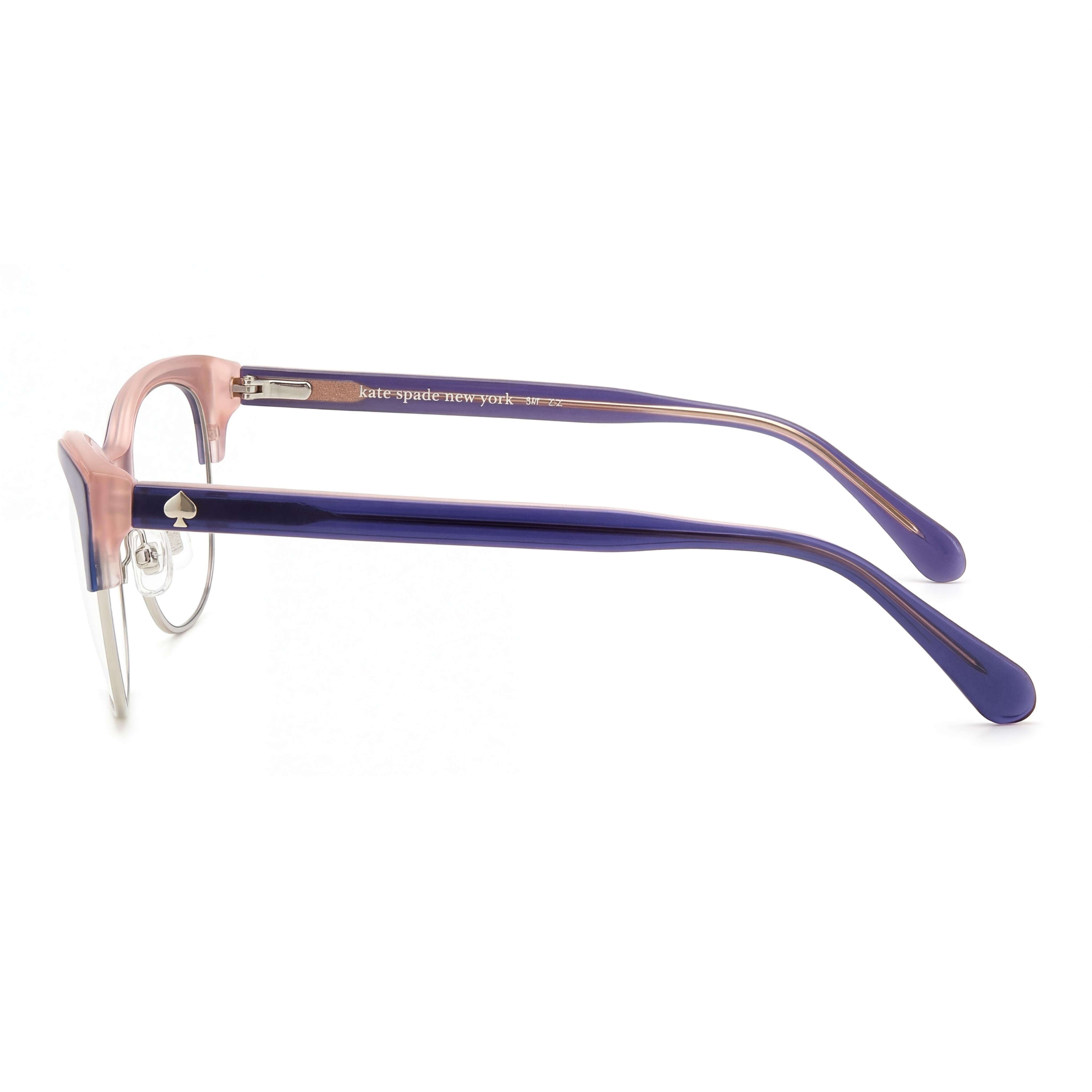 kate spade new york Classic Women's Blue Plastic Frame Non-Polarized Polycarbonate Lens Sunglasses 51mm, Photo 2