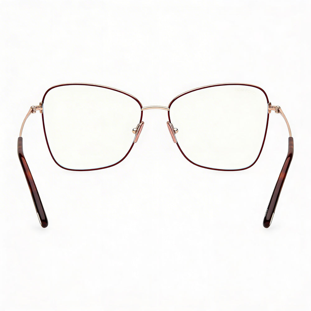 Tom Ford Ft5906-b Gafas de Mujer Burdeos Metal 55-15-140