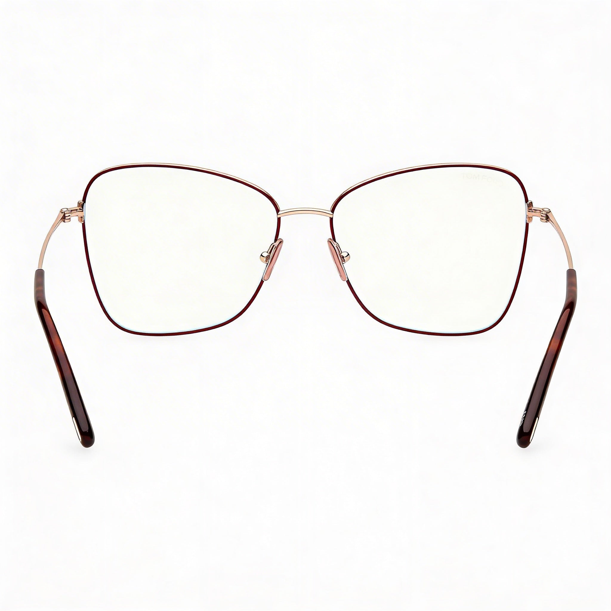 Tom Ford Ft5906-b Gafas de Mujer Burdeos Metal 55-15-140, Photo 2