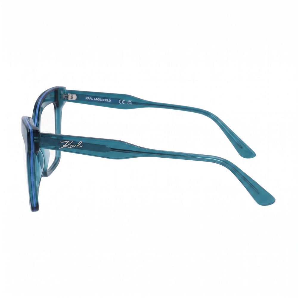 Gafas de sol modernas para mujer KARL LAGERFELD con montura inyectada en color petróleo y lentes a juego en color petróleo de 51 mm