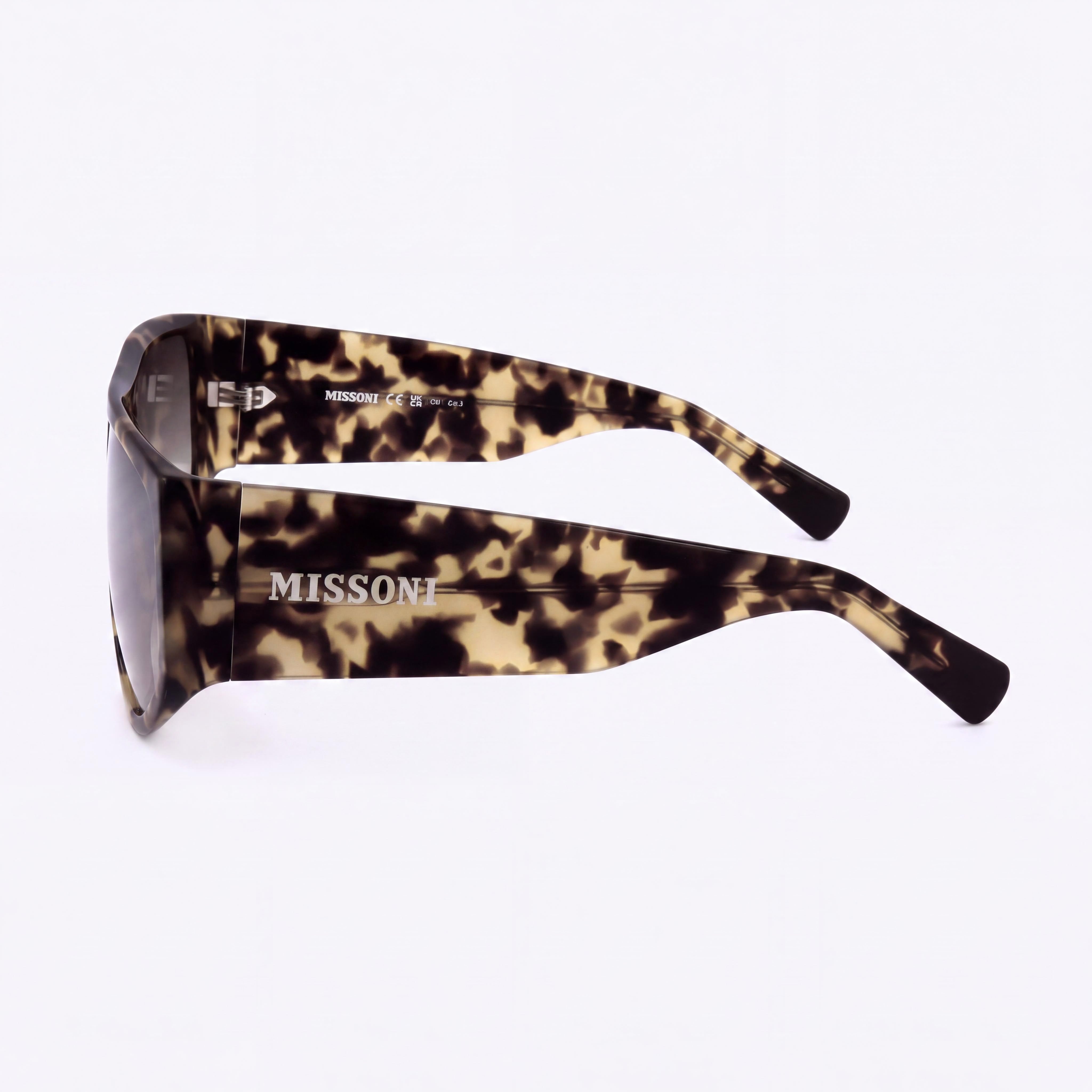 M Missoni Missoni Seasonal Women's Acetate Frame UV Protected Brown Yellow Havana Sunglasses 61mm, Photo 3