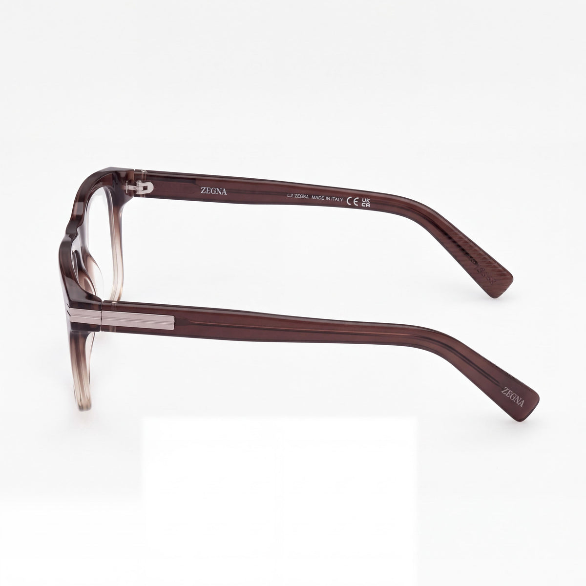 Ermenegildo Zegna Ez5267 Men's Light Brown Dark Brown Plastic Multicolor Lenses Eyewear 54-17-145, Photo 2