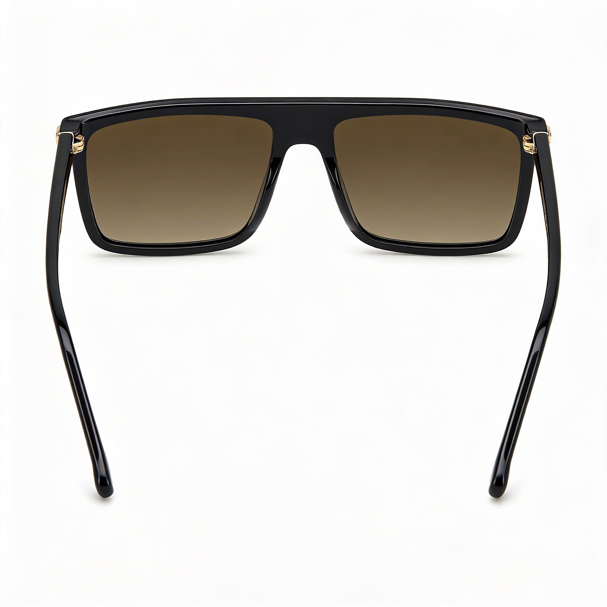 Carrera 1048/S Unisex Black Polyamide Frame Grey Brown Shaded Non-Polarized UV Protection Sunglasses 58mm, Photo 3