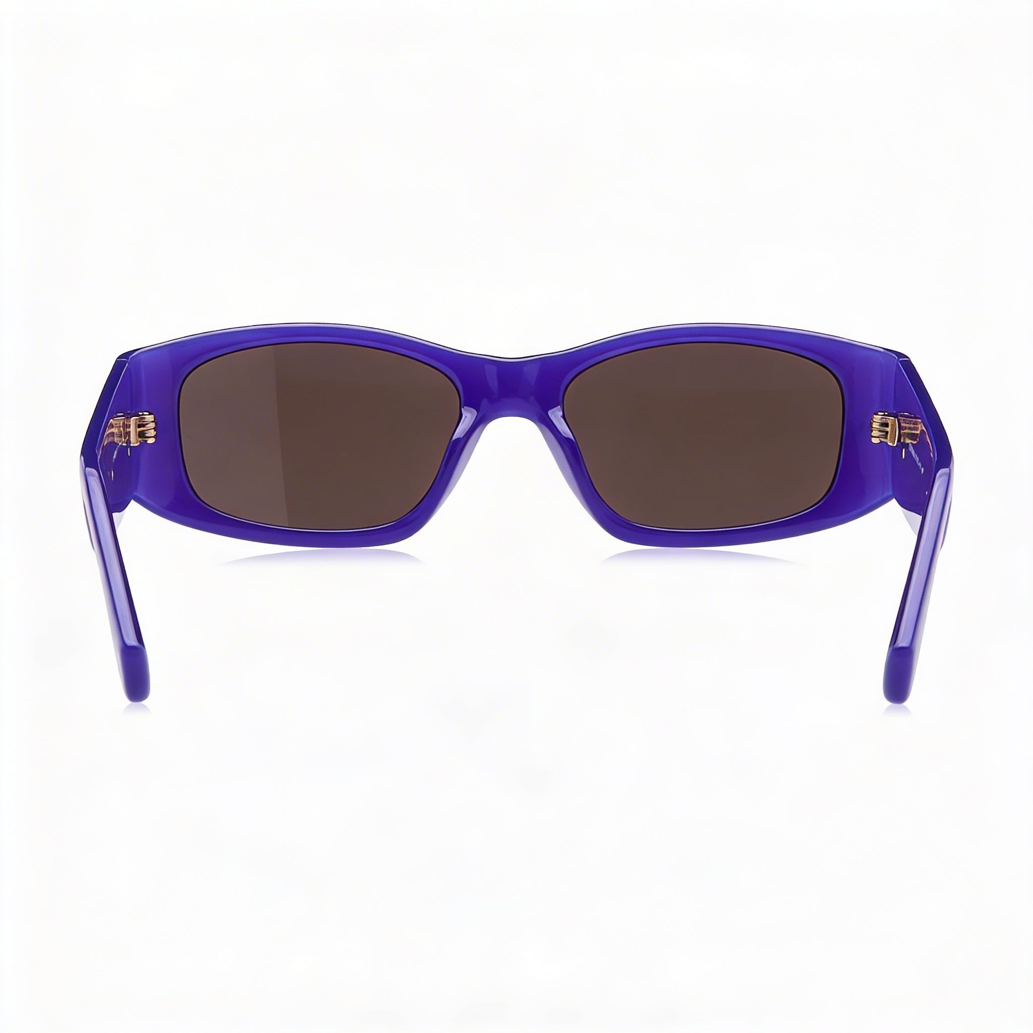 Gafas de sol informales Moschino para mujer, montura de propionato de celulosa violeta, lentes grises con protección UV, 55 mm, Photo 4