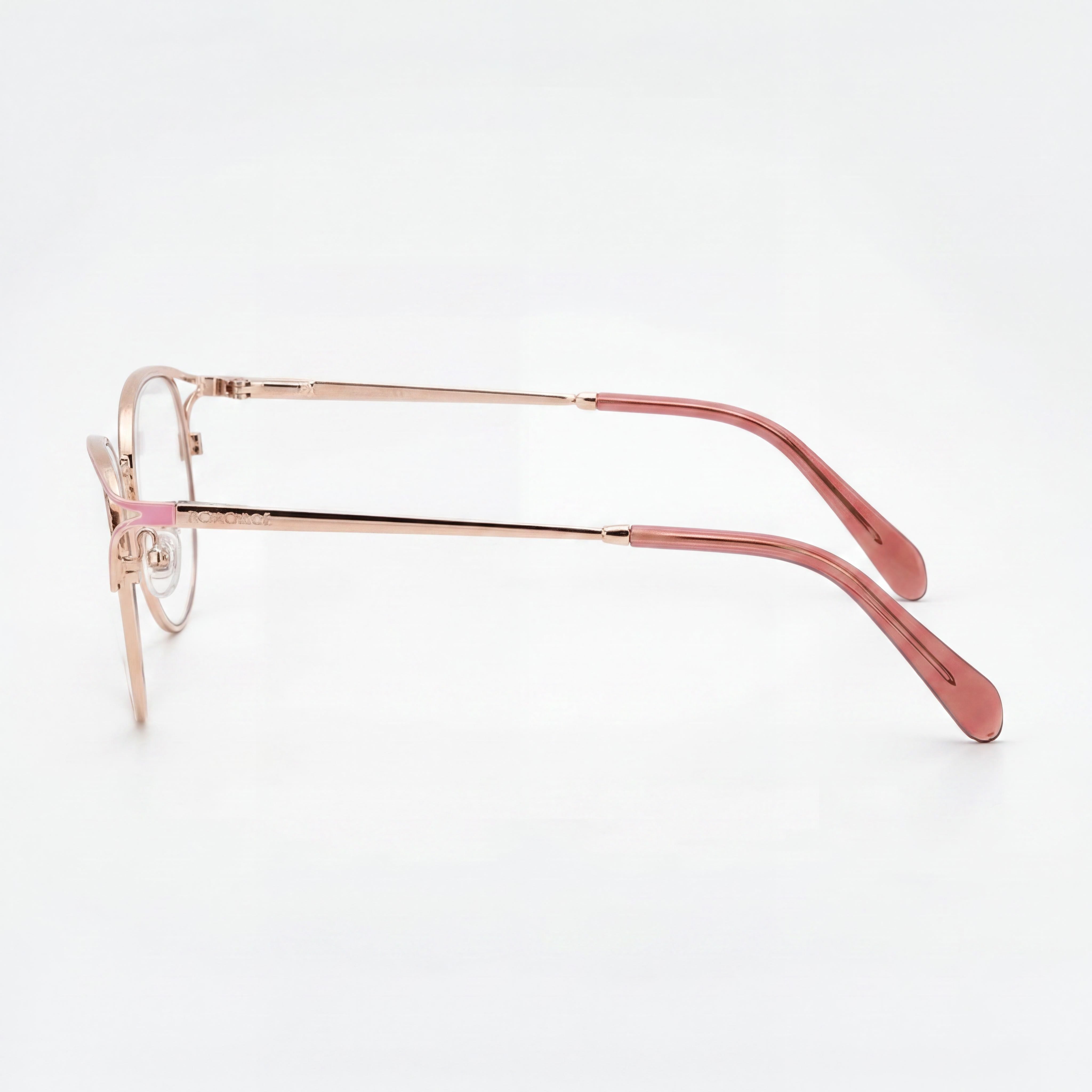 Fossil Fos 7141/G Women's Nude Stainless Steel Optical Frames, 52mm Lens Width, Prescription Ready, Photo 2