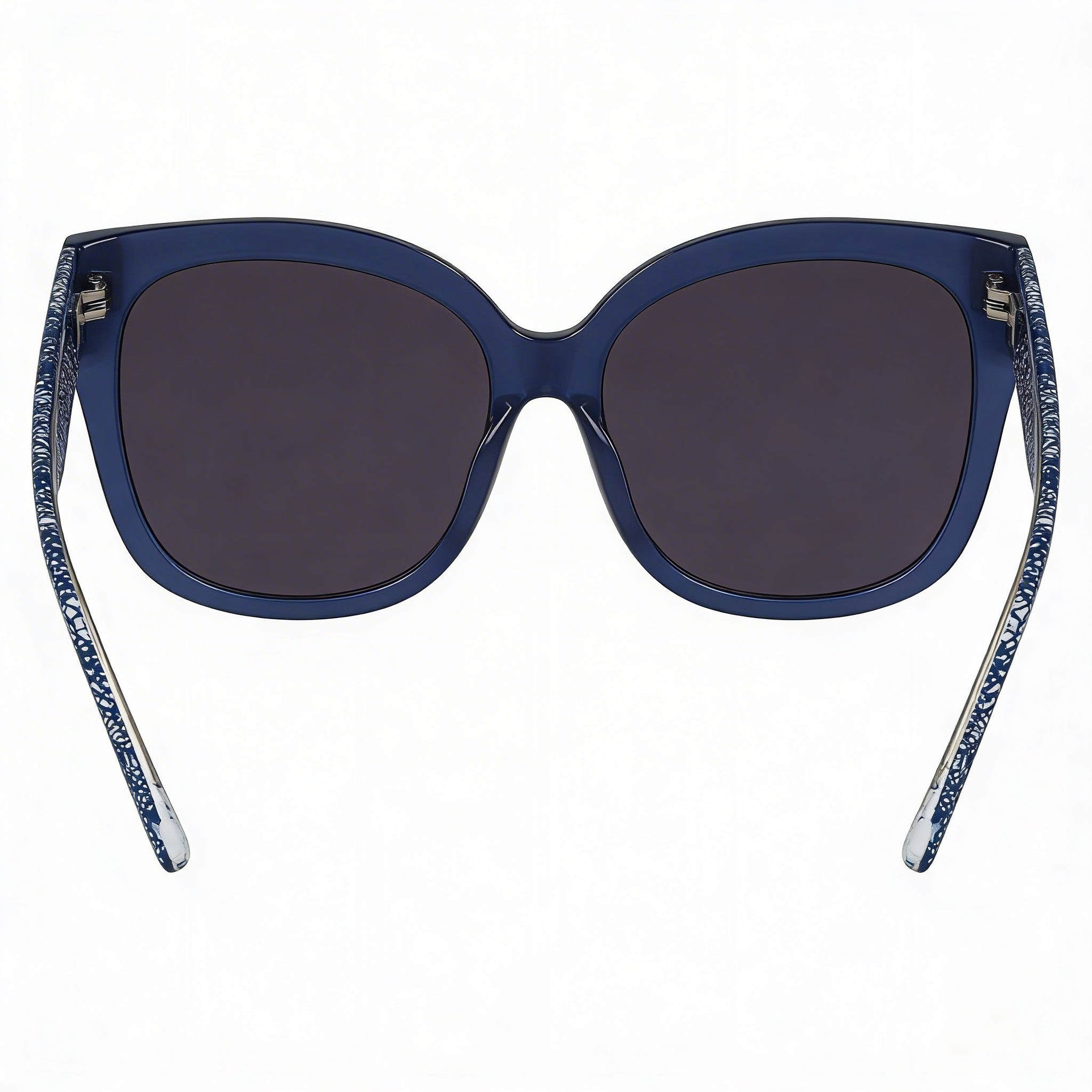 bebe Bb7248 Unisex Navy Crystal Plastic Frame Eyeglasses, UV Protection, Non-Polarized, 56mm, Photo 3