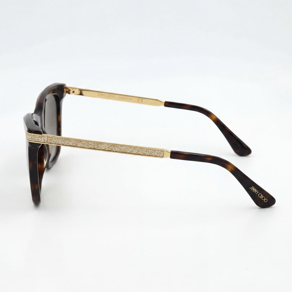 Gafas de sol cuadradas con degradado marrón para mujer de Jimmy Choo (OLYES‑0086‑HA)