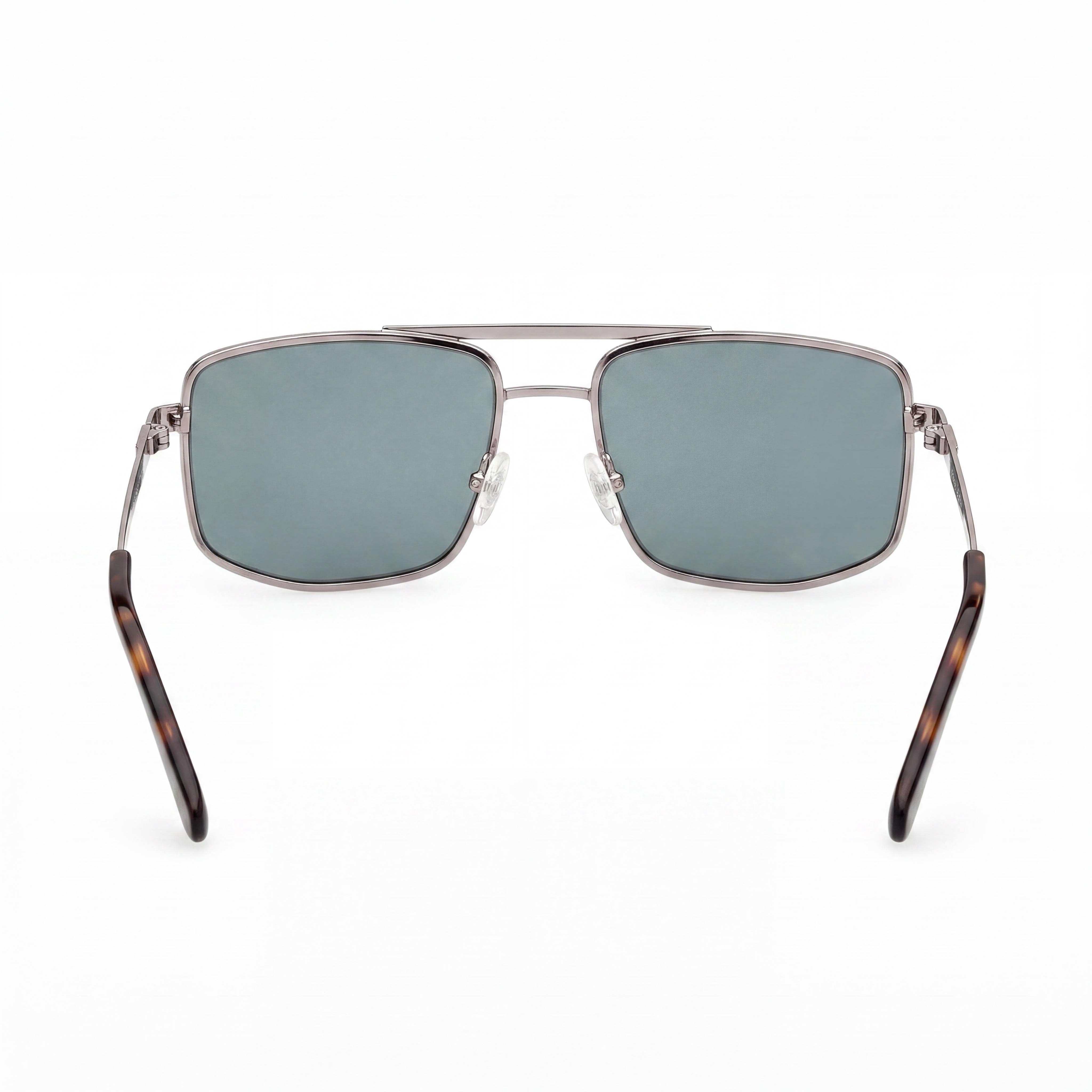 GUESS GU00208 Gafas Unisex con Montura Metálica Gunmetal con Lentes Plateadas, Protección UV, Lente de 57mm, Puente de 18mm, Patillas de 145mm, Photo 3