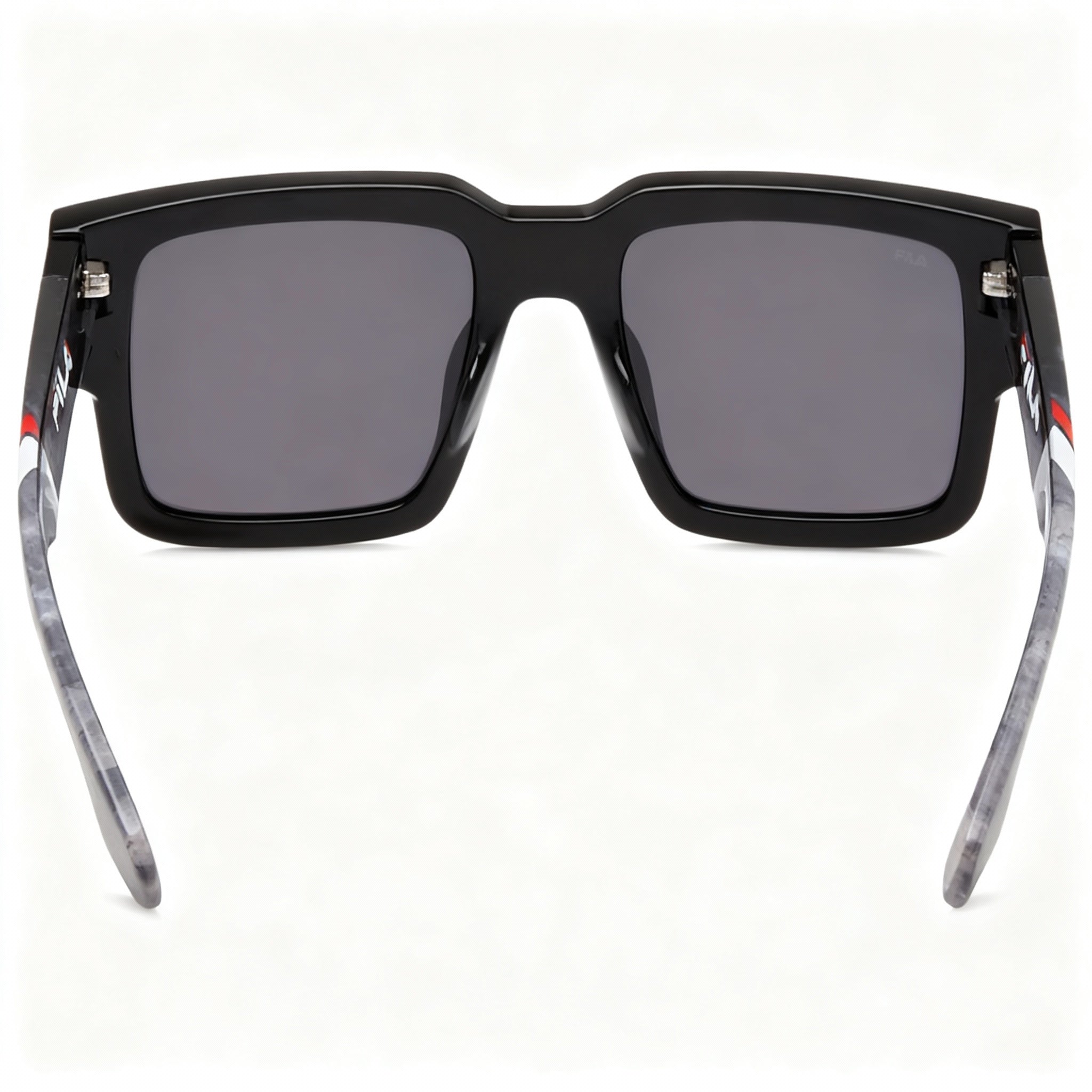 Fila SFI314 Casual Men's Shiny Black Acetate Sunglasses Smoke Crystal Non-Polarized 51-20-140, Photo 3