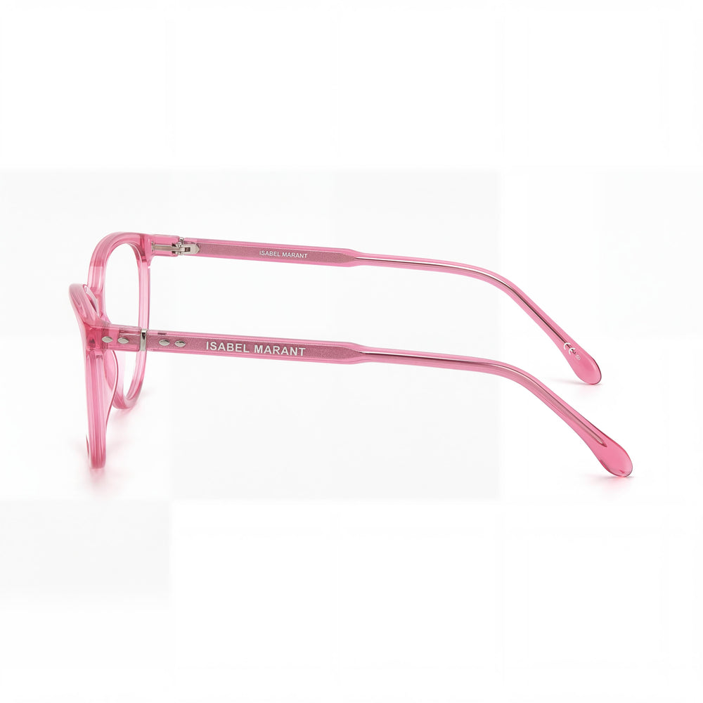 Gafas de sol de mujer Isabel Marant de moda en rosa con montura de acetato rosa y lentes de policarbonato rosa de 55 mm