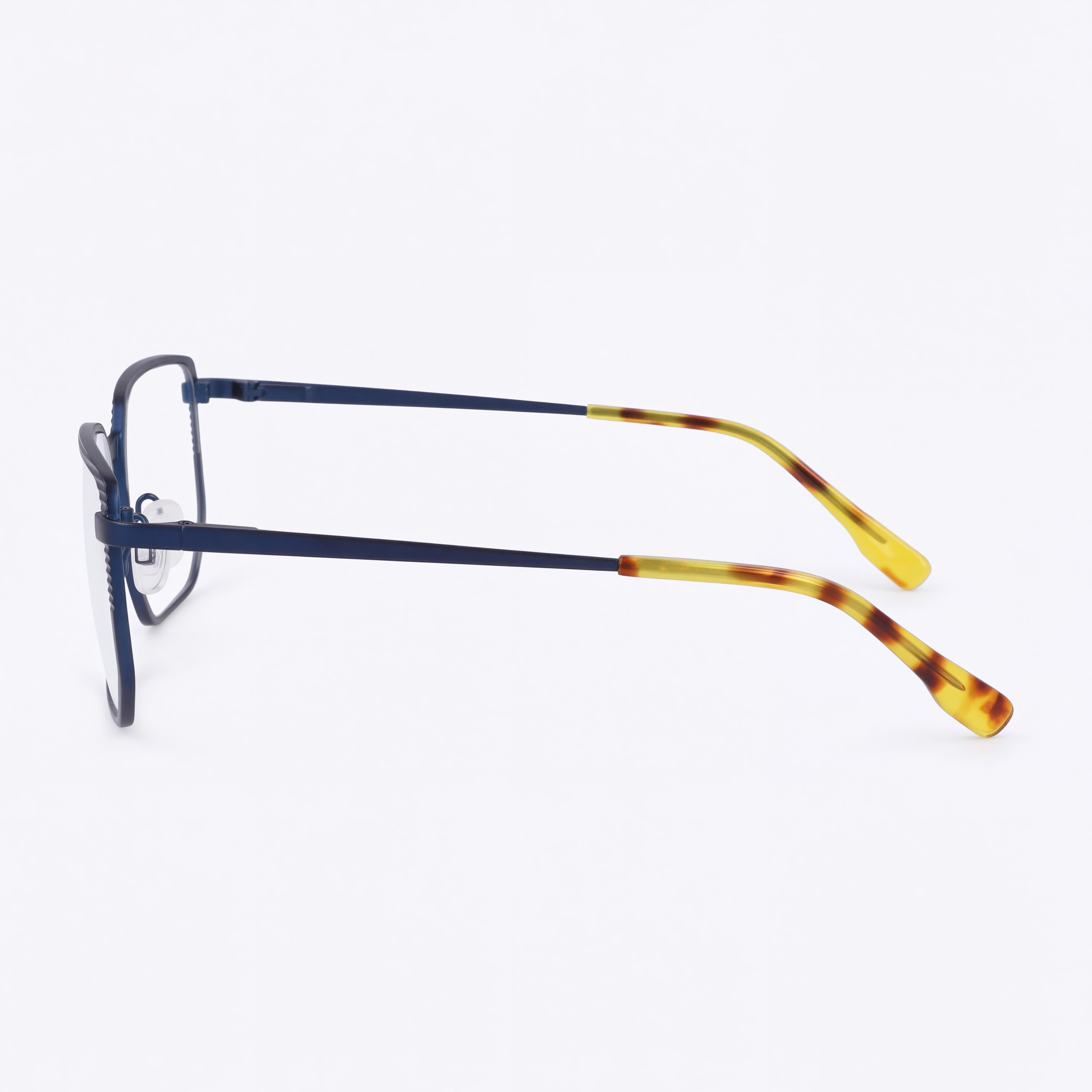 MCALLISTER Mc4531 Men's Navy Metal Frame Clear Lenses, Lens 55mm Bridge 17mm Temple 145mm, Photo 2