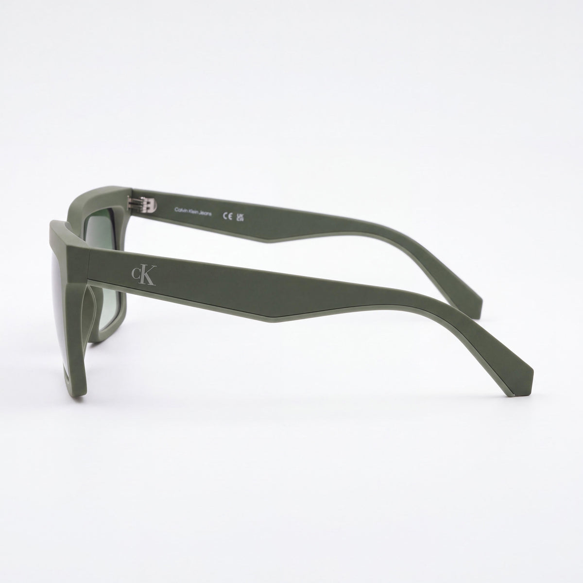Calvin Klein Jeans Ckj25602s Unisex Rectangular Sunglasses with UV Protection, Matte Sage Plant-Based Plastic Frame, Gradient Green Lenses 54mm, Photo 3