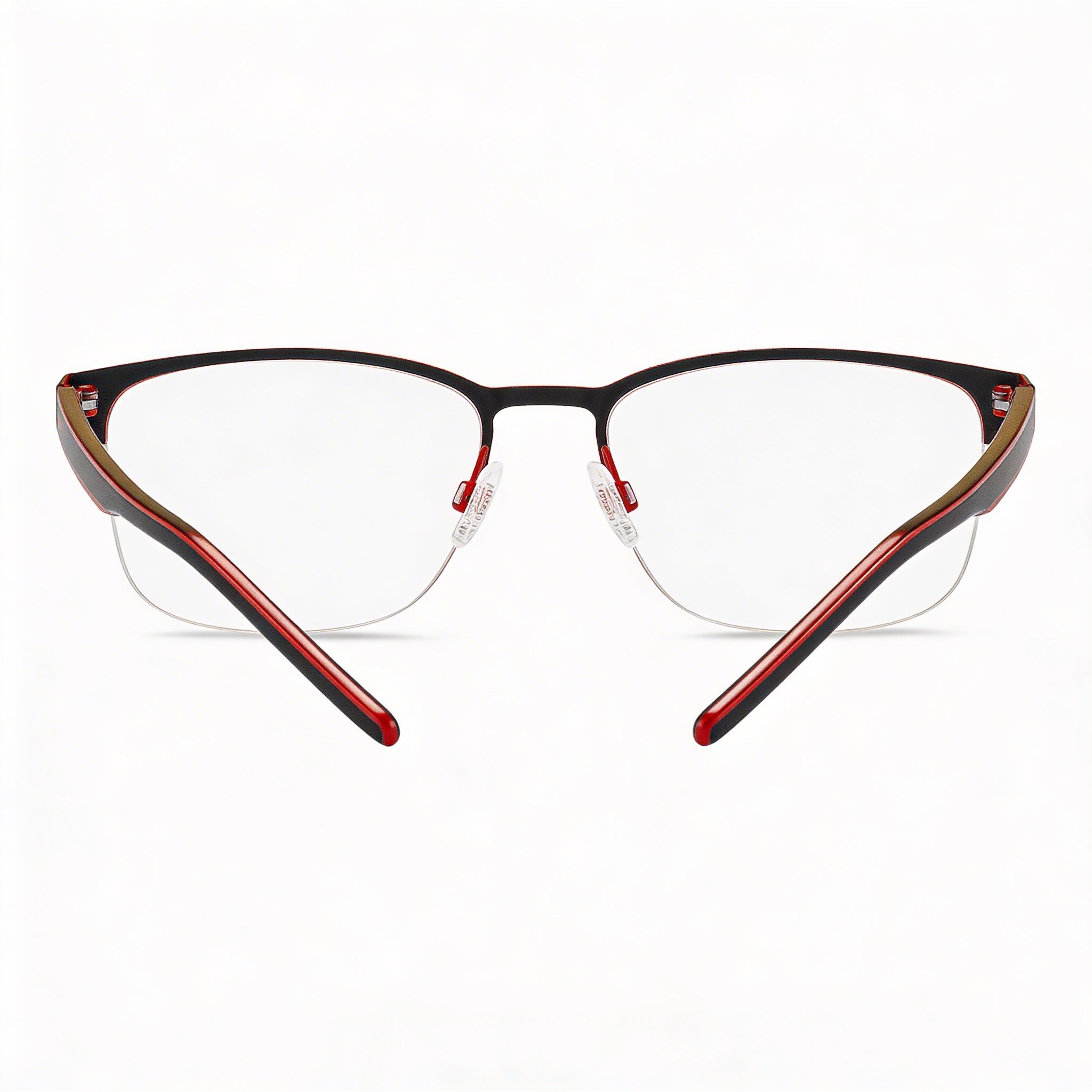 Hugo Boss Modern Women's Sunglasses with Alloy Steel Frame, Polycarbonate Lenses in Black Red 53mm, Photo 2