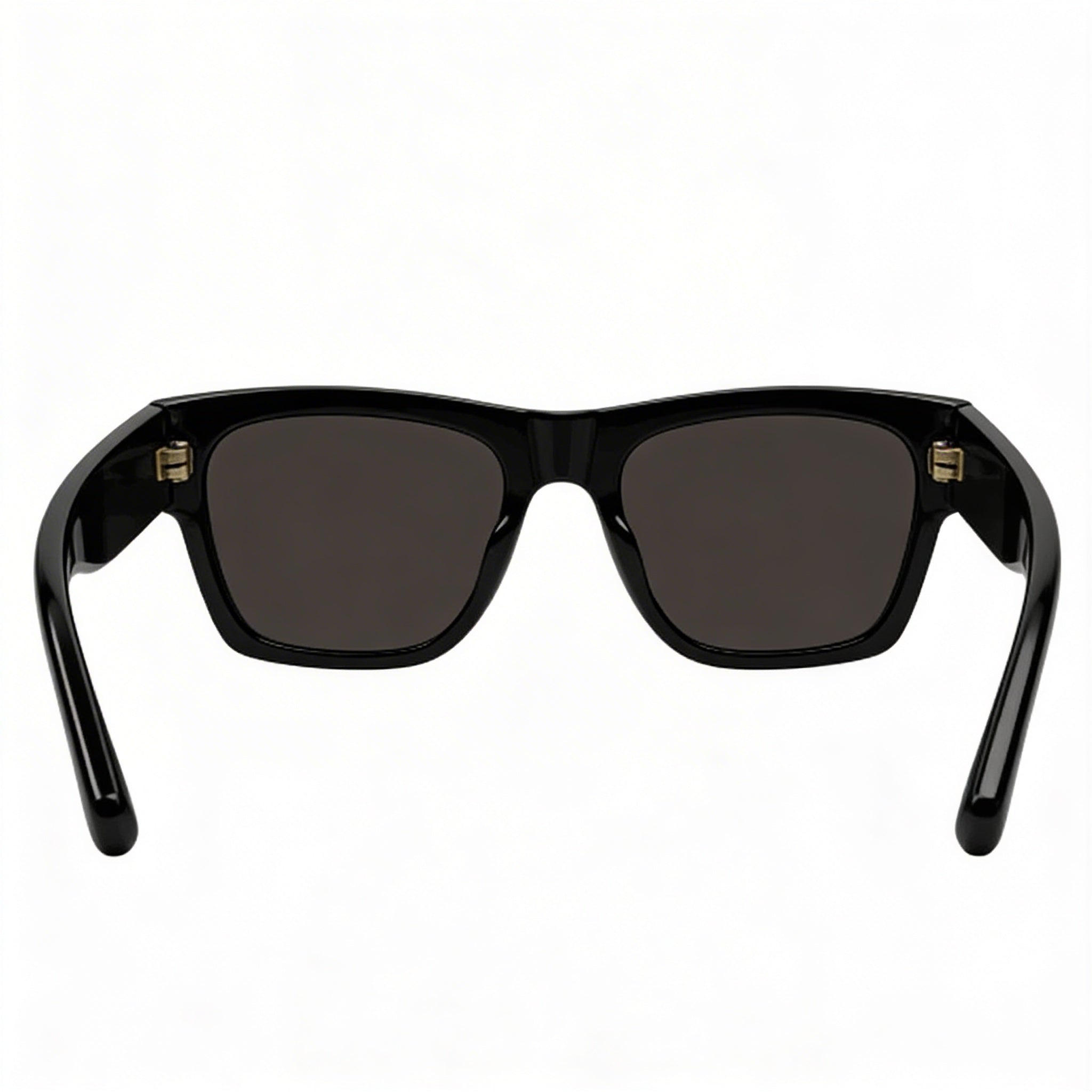 Gucci Fashion Unisex Black Acetate Square Frame Sunglasses with Black Lenses, RX-Able, 54-20-150mm Dimensions, Photo 4