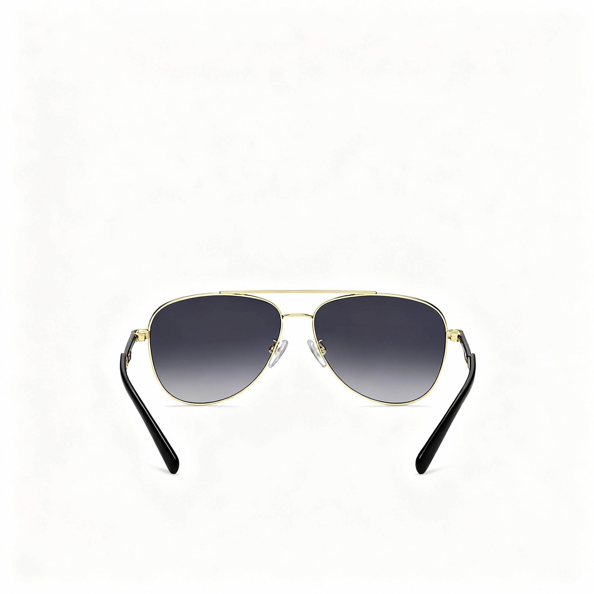 Marc Jacobs Marc 760/S Unisex Metal Aviator Sunglasses Gold Black Frame, Dark Grey Shaded Non-Polarized Lens 60-14-140, Photo 3