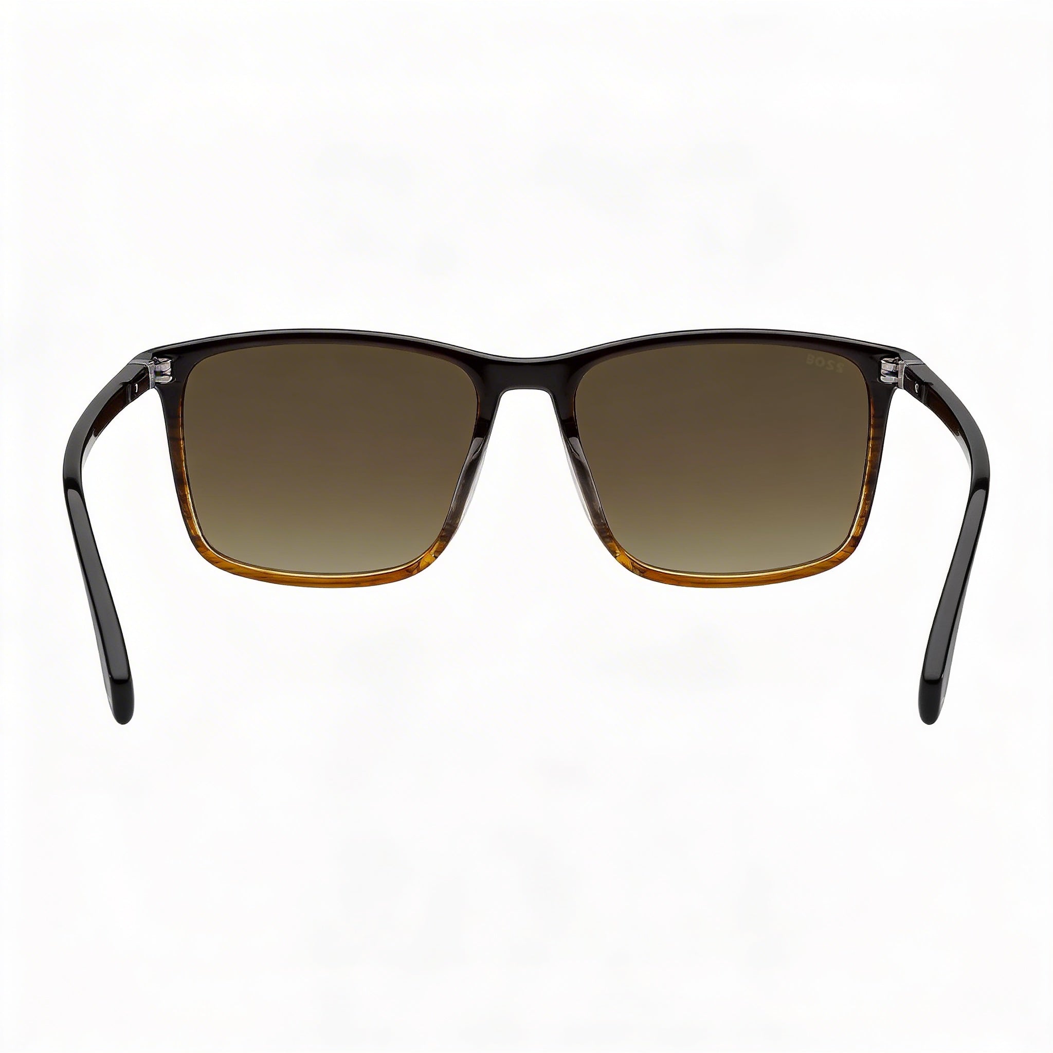 Hugo Boss INTERNATIONAL Men's Sunglasses, Acetate Brown Horn Frame, Brown Horn Lenses, UV Protection, 56mm, Photo 4