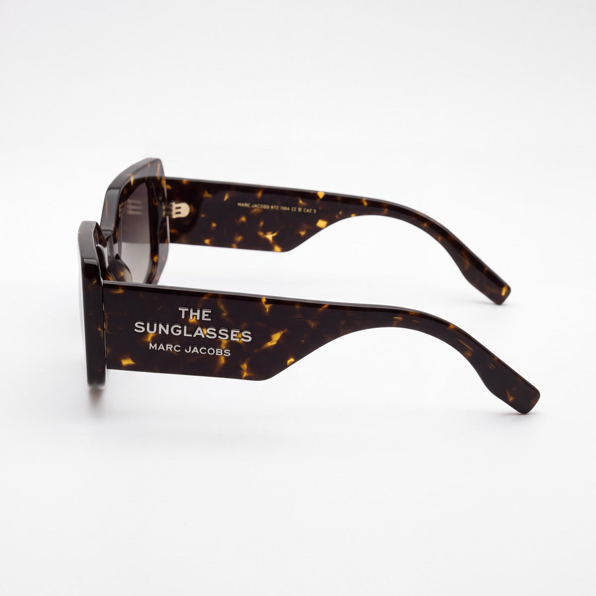 Marc Jacobs 774/S gafas de sol clásicas para mujer, protección UV 400, montura de propionato color habana oscuro, lentes marrones degradadas de 53 mm, Photo 3