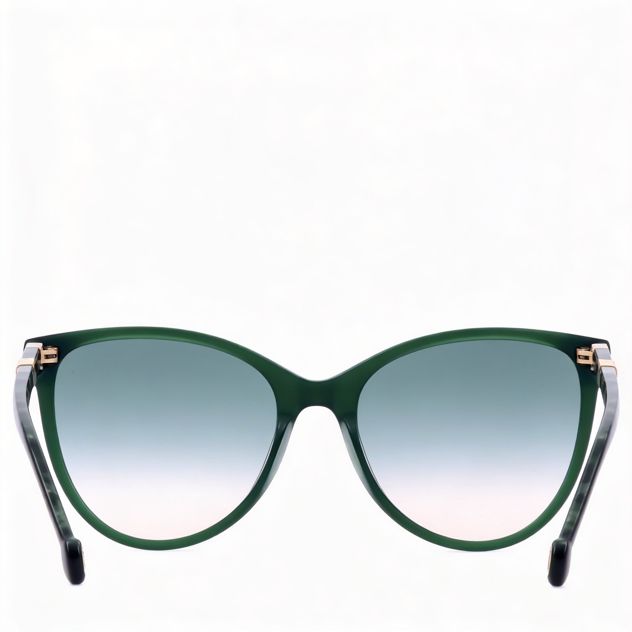 Carolina Herrera Modern Her 0107/S Gafas de Sol de Acetato Verde Habana Marrón Gris Degradado No Polarizadas con Protección UV para Mujer 57mm, Photo 4