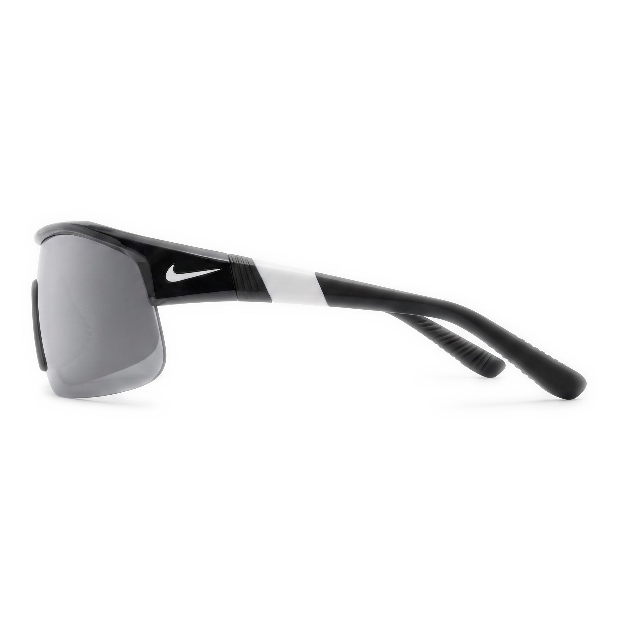 Nike Comtemporary Men's Plastic 100% UV Protection Sunglasses Black Silver Flash Frame, Silver Lenses 58mm, Photo 3