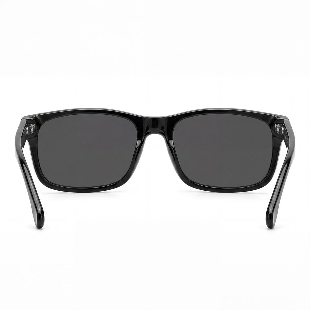Carrera 299/S Classic Unisex Acetate Black Eyewear with Polycarbonate UV Protection Prescription-Ready Lenses, 57mm