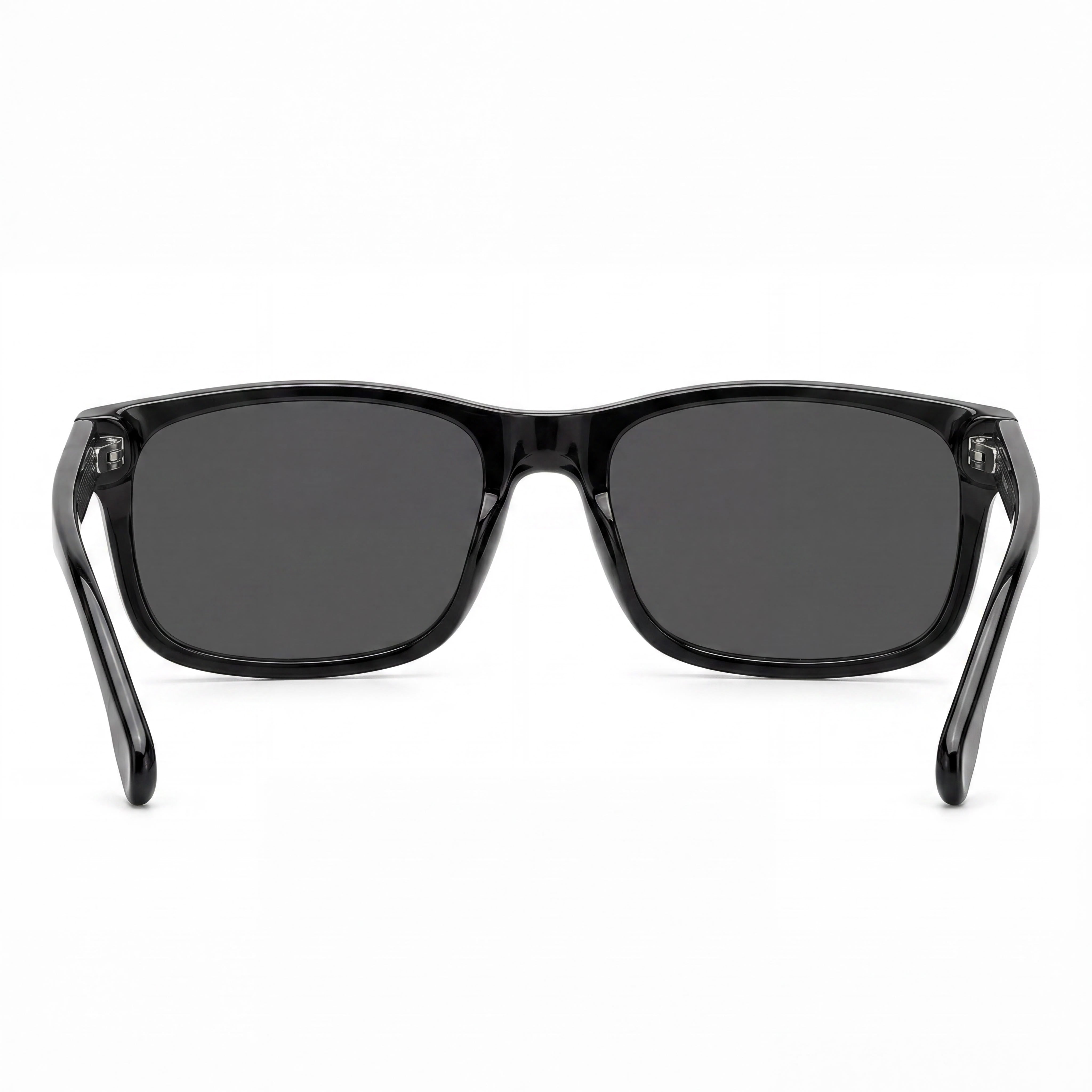 Gafas Clásicas Carrera Unisex de Acetato Negro con Lentes de Policarbonato con Protección UV y Aptas para Receta Médica, 57mm, Photo 3