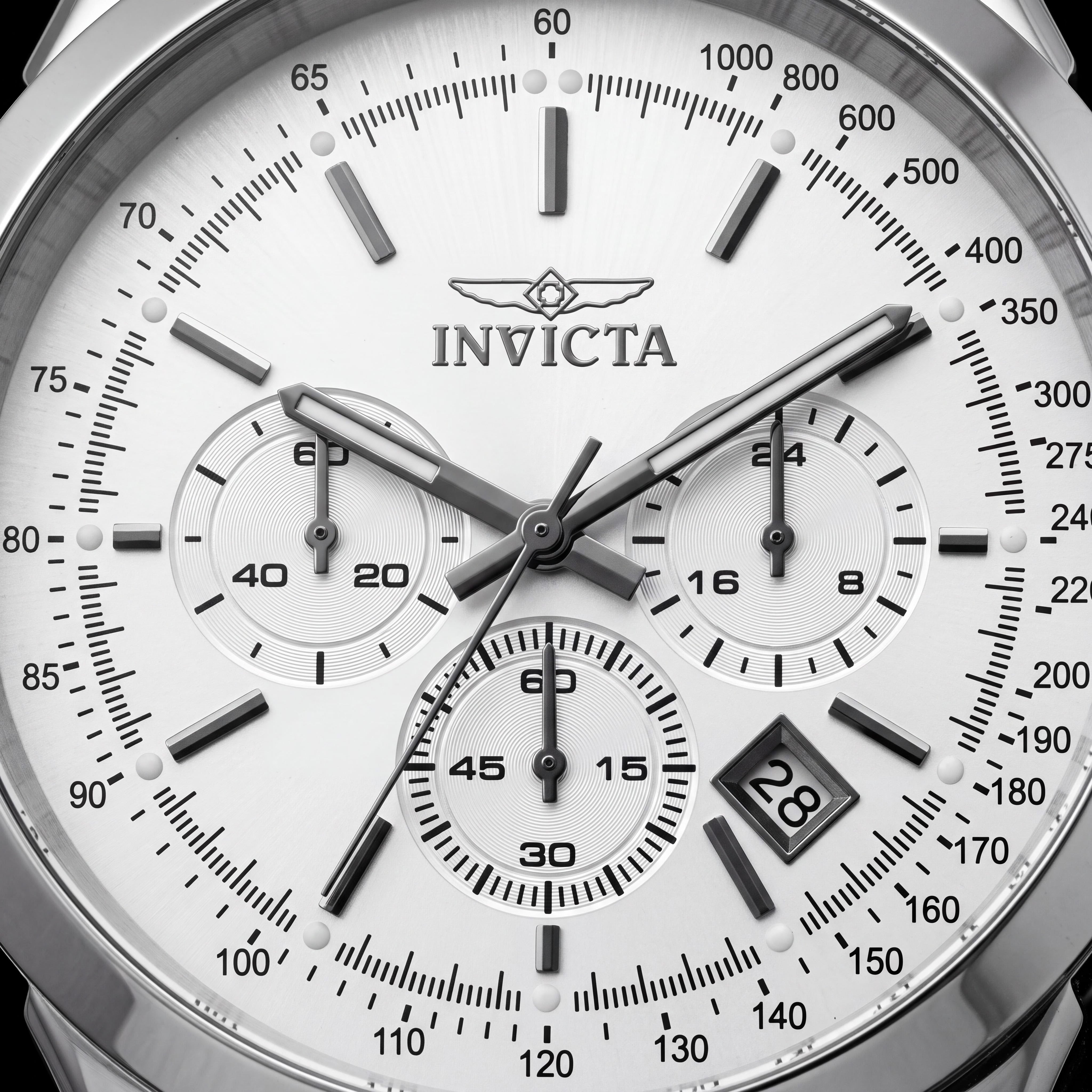 Invicta 25222 Men's Speedway Chronograph Watch - Silver Stainless Steel, Swiss Quartz Movement, 100m Water Resistant, Photo 2