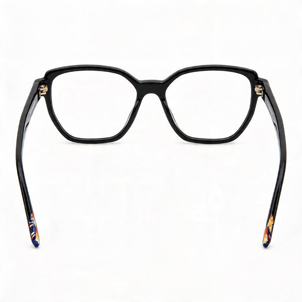 Gafas de sol no polarizadas M Missoni Mis 0134 para mujer con montura de plástico negra y lentes de policarbonato de 52 mm
