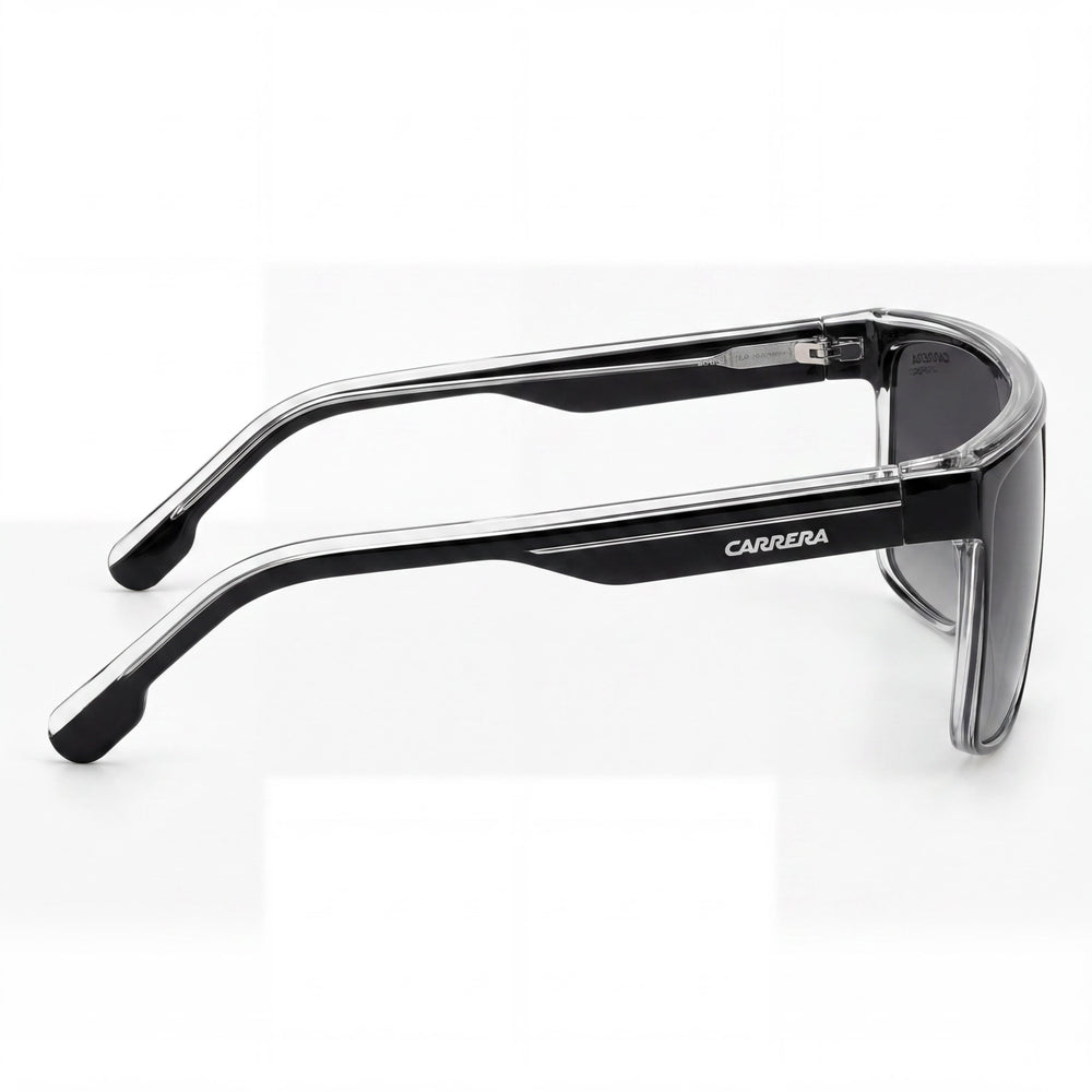 Carrera Carrera 22/N Unisex Black White Grey Shaded Polyamide Non-Polarized UV Protection Sunglasses 63mm
