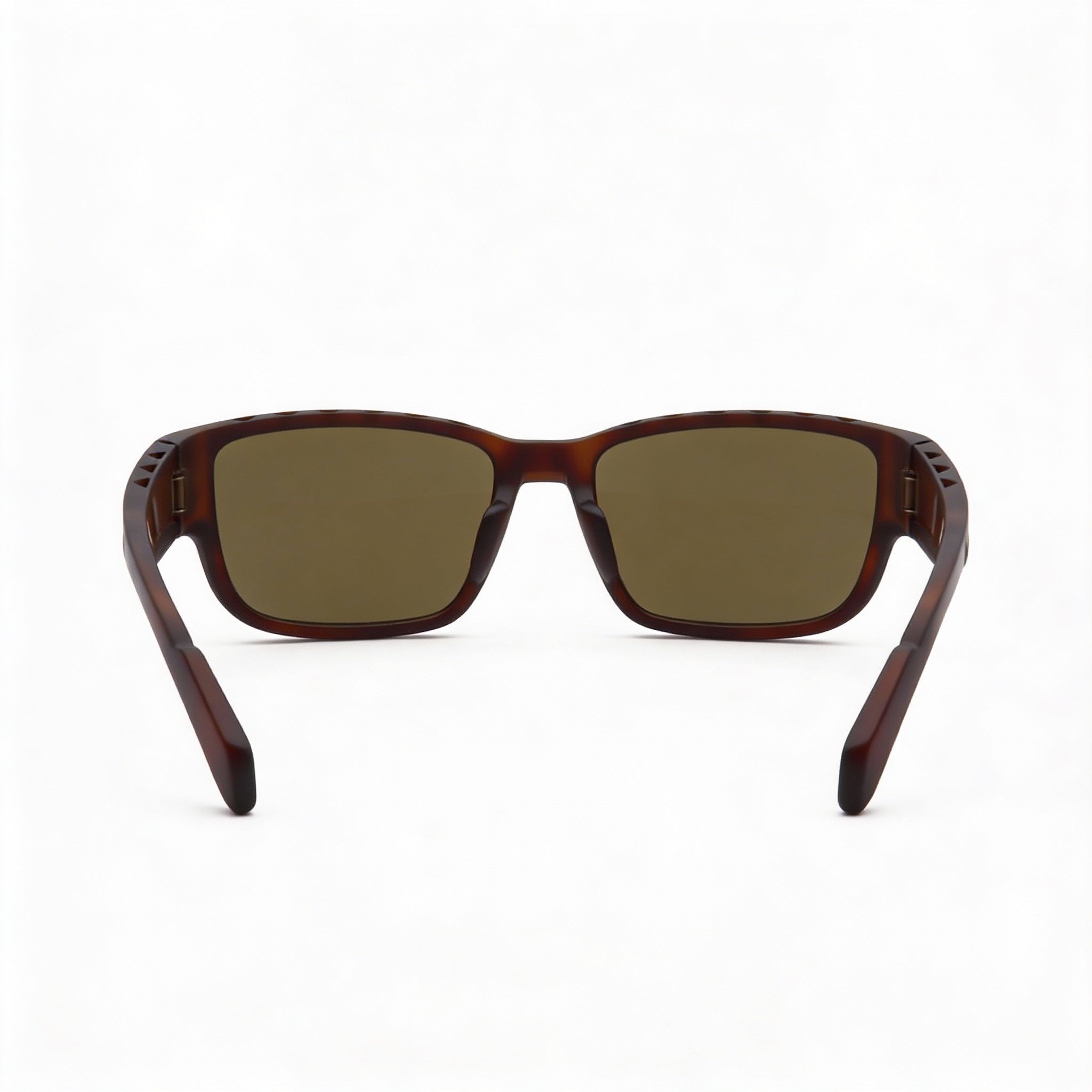 Gafas de sol adidas Classic TR90 para hombre, montura de plástico, lentes color ámbar habano oscuro, protección UV, 57 mm, Photo 3