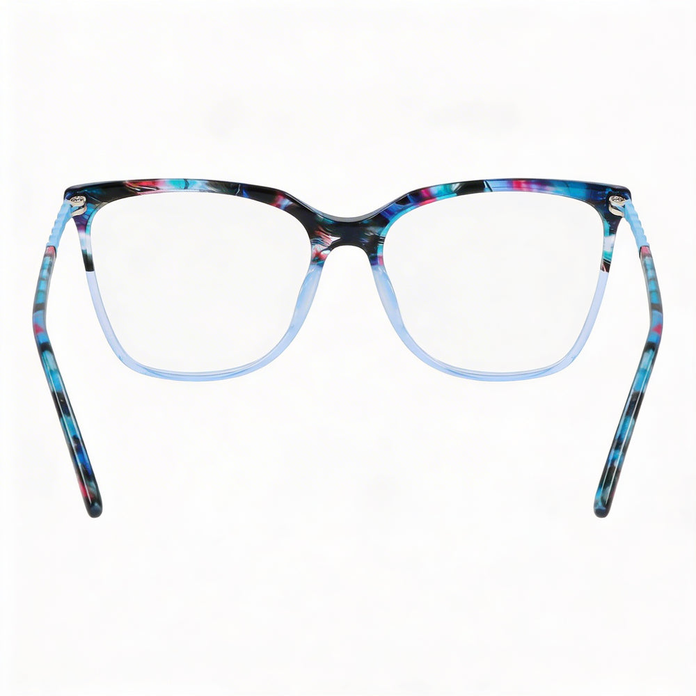 Bebe Bb5191 Men's Metal Blue Frame Clear Polycarbonate Lenses Eyewear 54mm