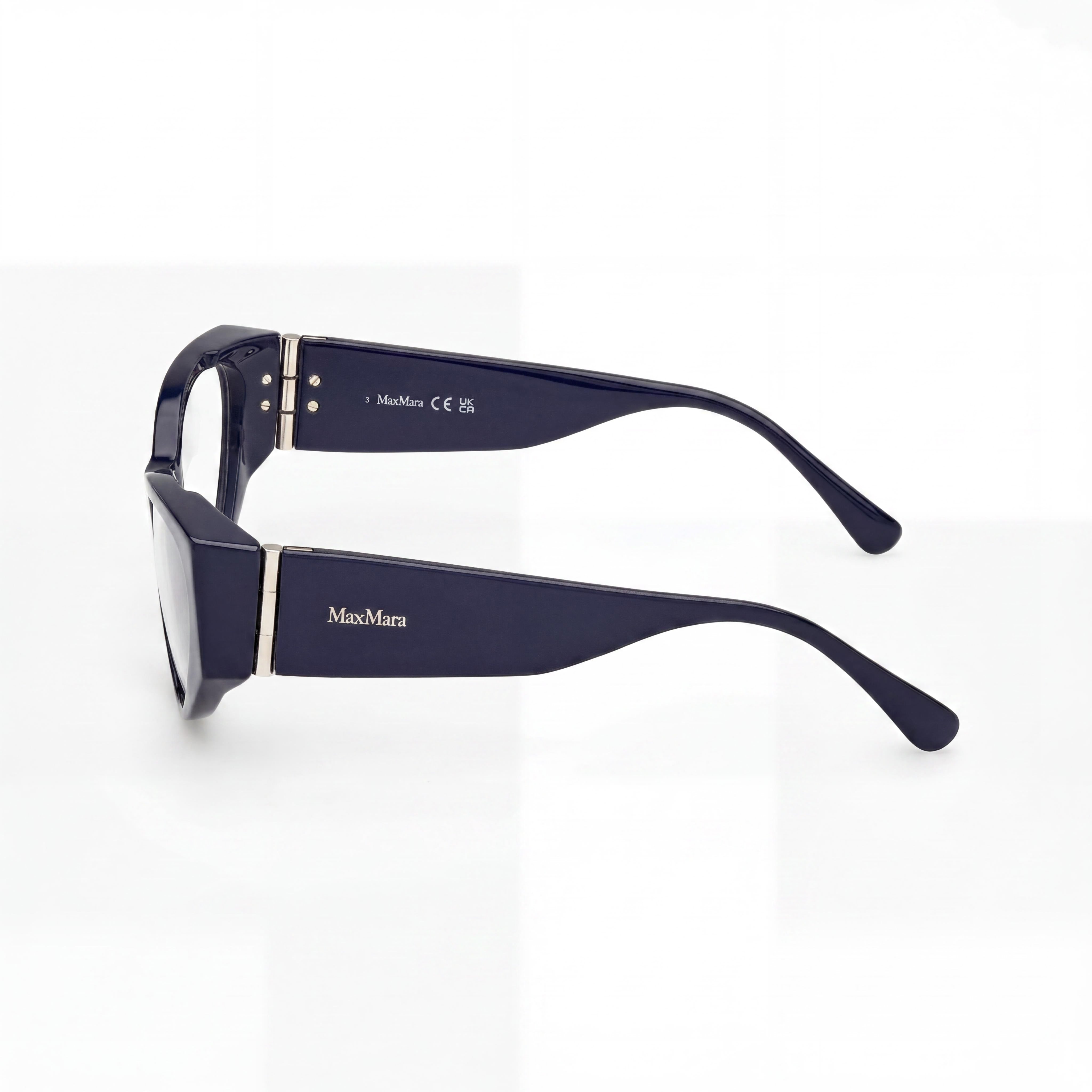 Gafas de mujer MaxMara Mm5174 con montura de plástico azul brillante y lentes de policarbonato de 55 mm, Photo 2