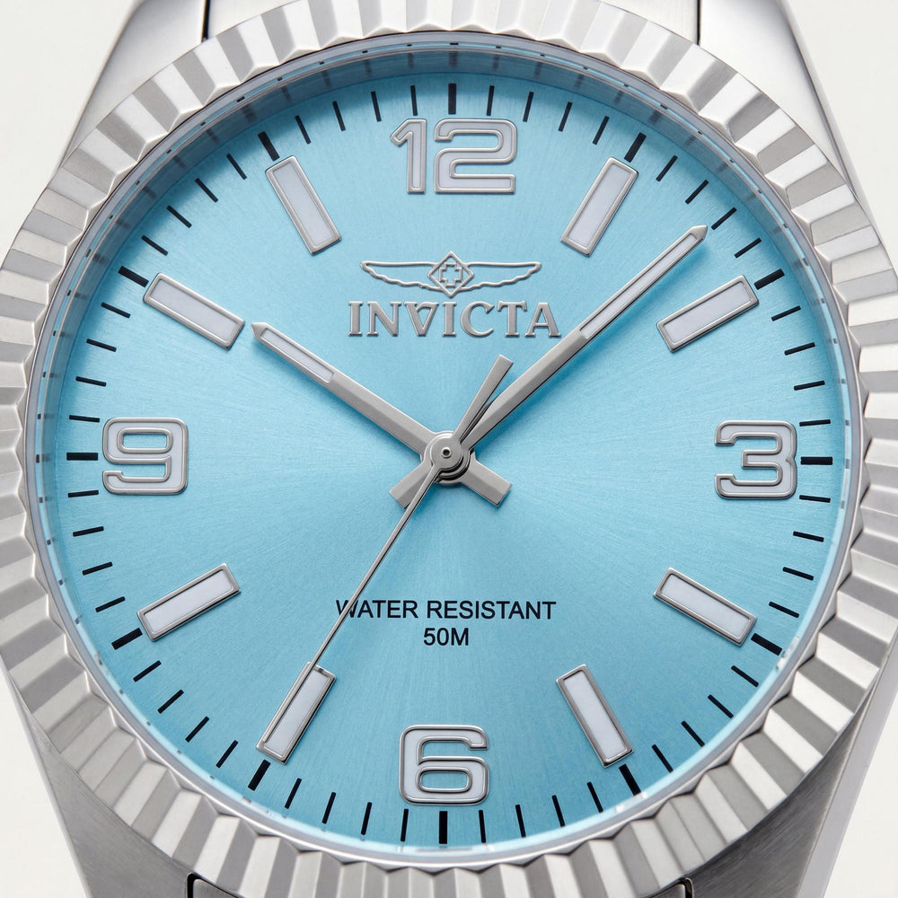 Invicta Specialty 48905 Unisex 36mm Silver-Tone Stainless Steel Case Bracelet Quartz Blue Dial Watch
