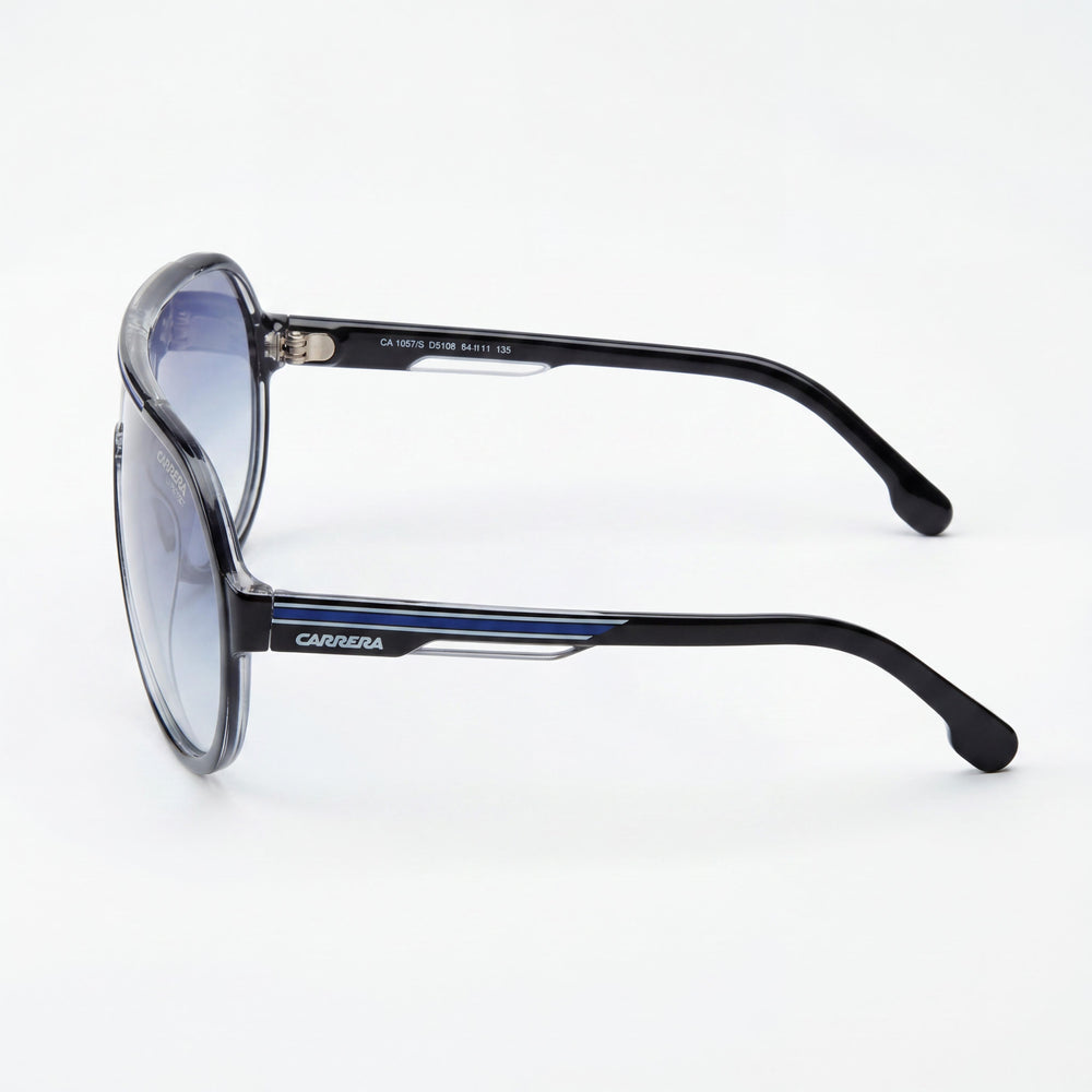 Gafas de sol Carrera Casual para hombre con montura de acetato y lentes de policarbonato azul DK no polarizadas de 64 mm