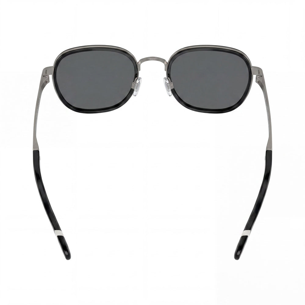 POLO RALPH LAUREN Ph3151 Women's Metal Frame Sunglasses, Black Gunmetal Dark Grey, Dark Grey Lenses with UV Protection, 54mm