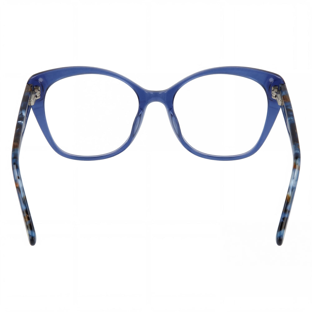 Gafas de sol Jones New York J774 unisex con montura de plástico azul y lentes de policarbonato polarizadas 57-18-145