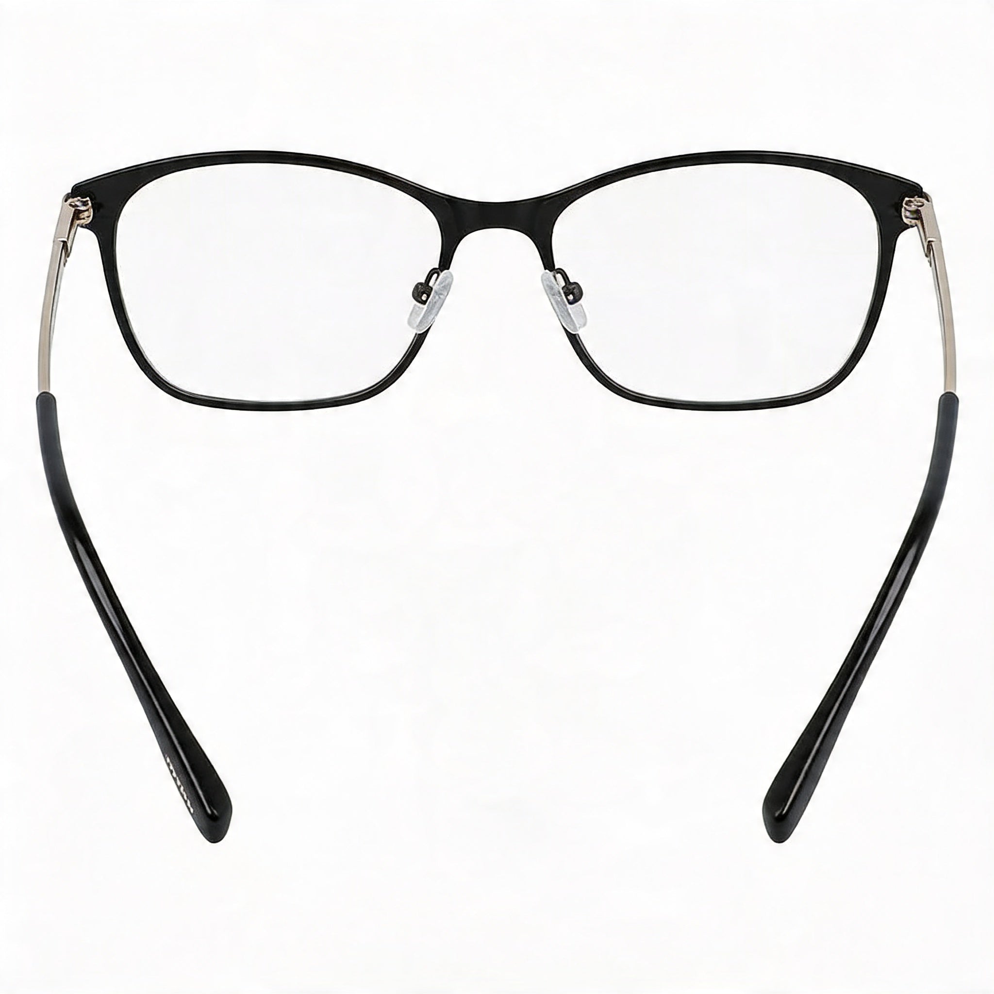 Lacoste CASUAL Women's Square Full-Rim Metal Black Crystal Demo Lenses Eyeglasses 56mm, Photo 4
