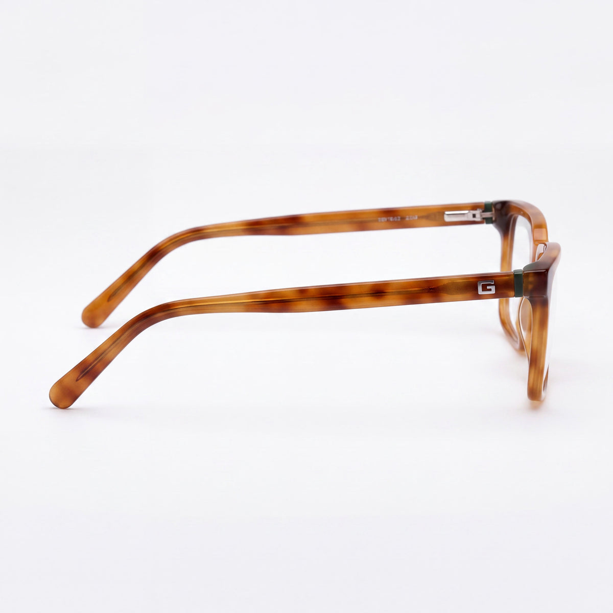 GUESS GU50068 Gafas Rectangulares de Plástico Havana Rubio para Mujer, Armazones de 52mm, Photo 3