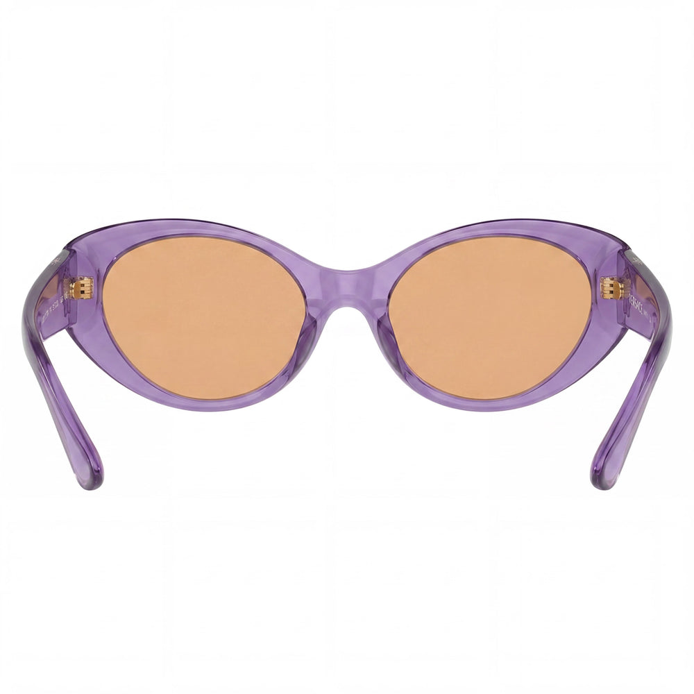 Versace Ve 4455u Gafas de Sol de Mujer, Montura de Plástico Multicolor, Lentes Marrón Oscuro con Protección UV, 53mm