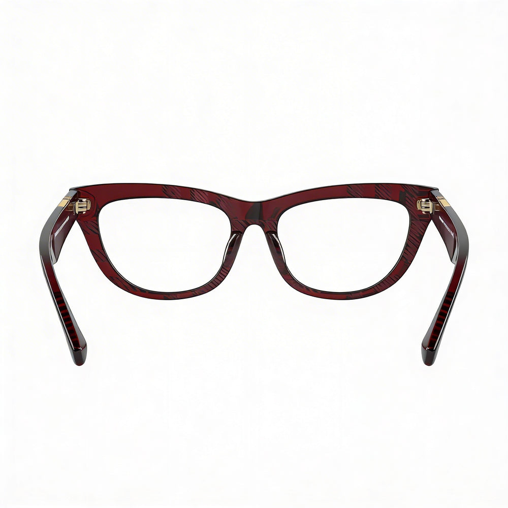 Burberry 0BE2406U Women's Gold Acetate Frame Eyeglasses 50mm