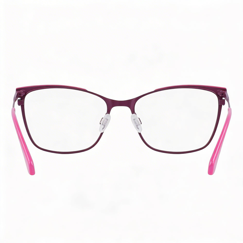 Gafas de sol Calvin Klein Jeans CKJ21207 para mujer, diseño de ojo de gato, color morado y rosa, 53 mm