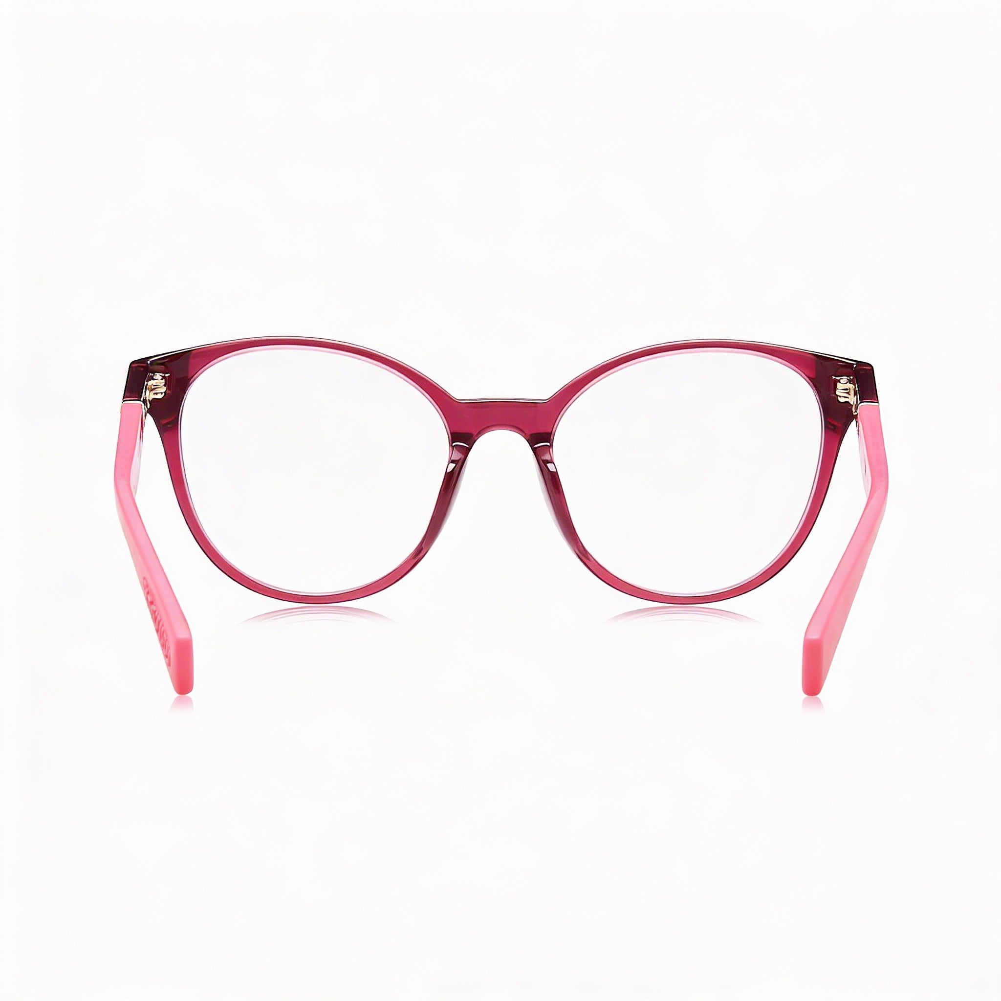 Furla Classic Women's Acetate Eyeglasses Ciclamino Trasparente Lucido with Transparent Lenses 51mm, Photo 3