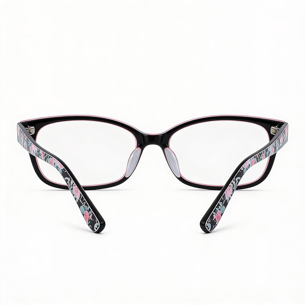 bebe Bb5183 Men's Black Metal Optical Eyeglasses with Clear Polycarbonate Lenses 51mm