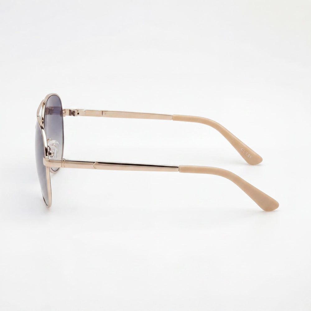 Gafas de sol GUESS Gu00173 para mujer, de metal, color oro rosa degradado, azul, 60-13-140