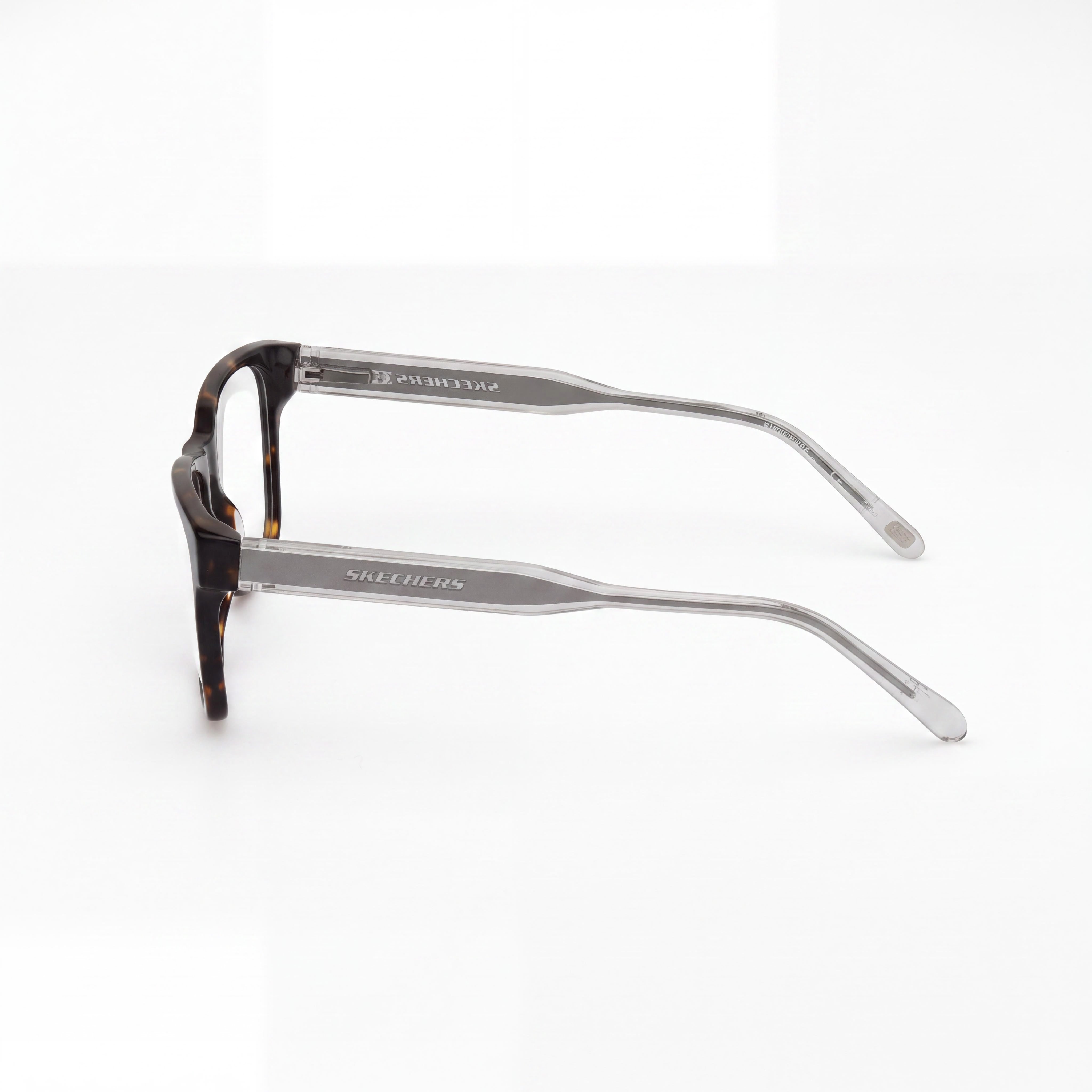 Skechers Women's Se3384 Dark Havana Plastic Frame Eyeglasses with Non-Polarized Lenses 54-17-145mm, Photo 3