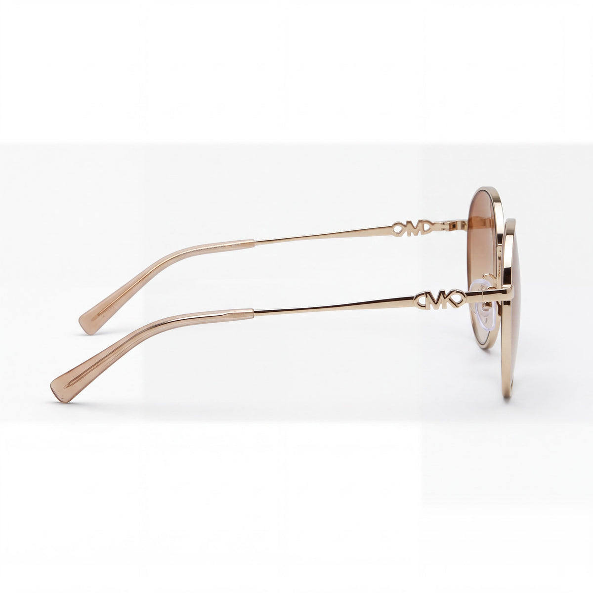 Michael Kors Mk1119 Alpine Women's Round Polarized Sunglasses Light Gold Husk Flash Gradient 57mm, Photo 3